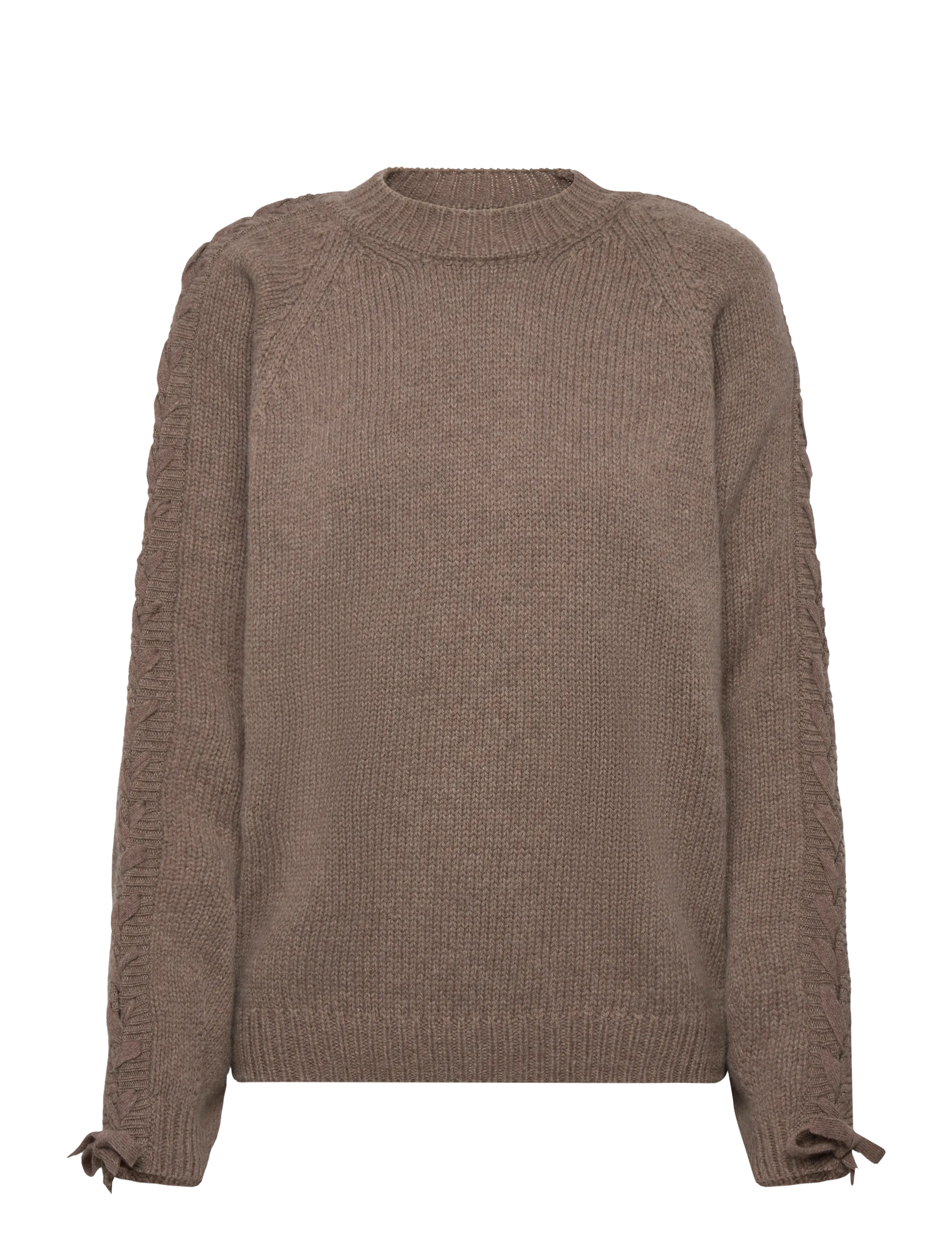 ROTATE KNIT LACING JUMPER - Pullover - FOSSIL / brown