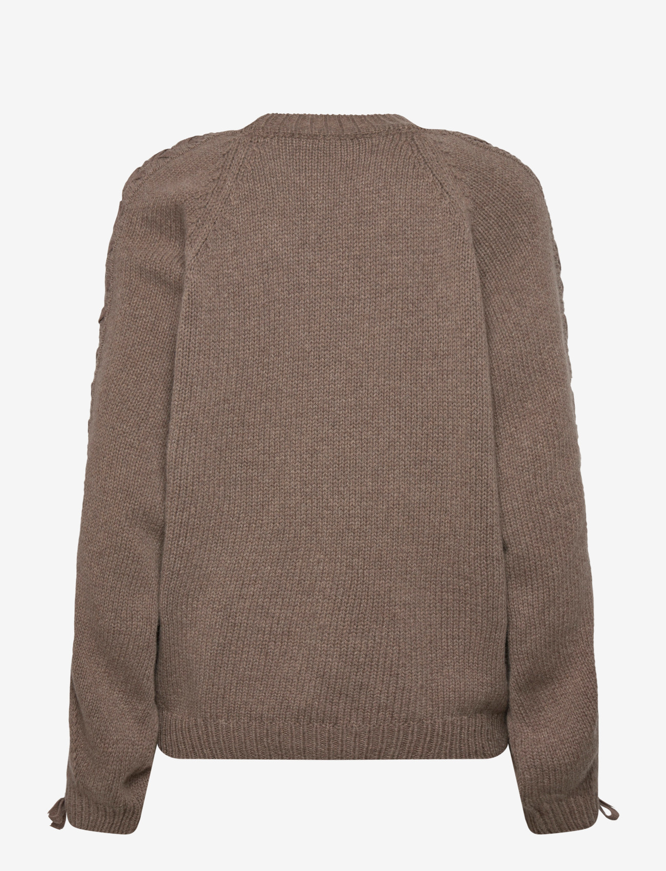 ROTATE - KNIT LACING JUMPER - cashmere - fossil - 1