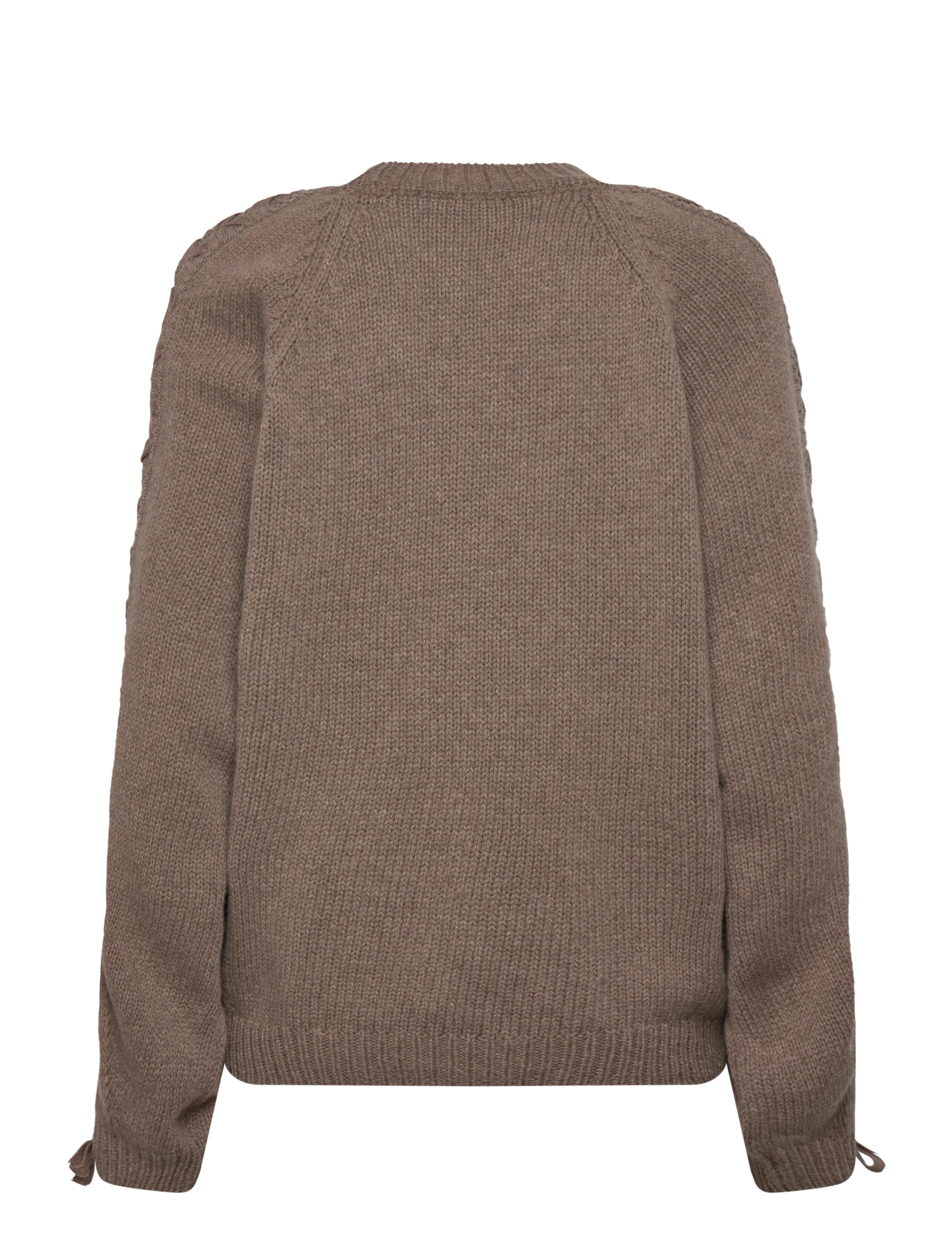 ROTATE - KNIT LACING JUMPER - kašmiir - fossil - 1
