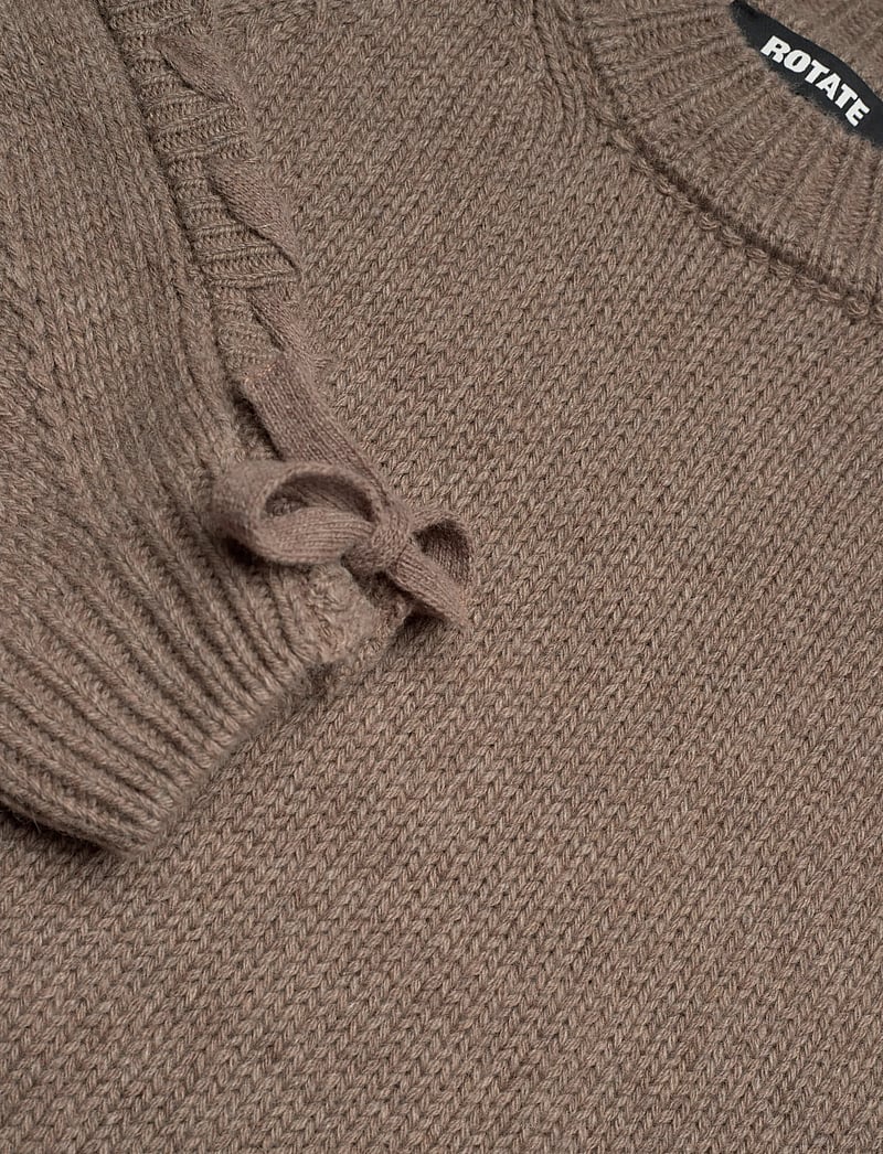ROTATE - KNIT LACING JUMPER - cashmere - fossil - 2