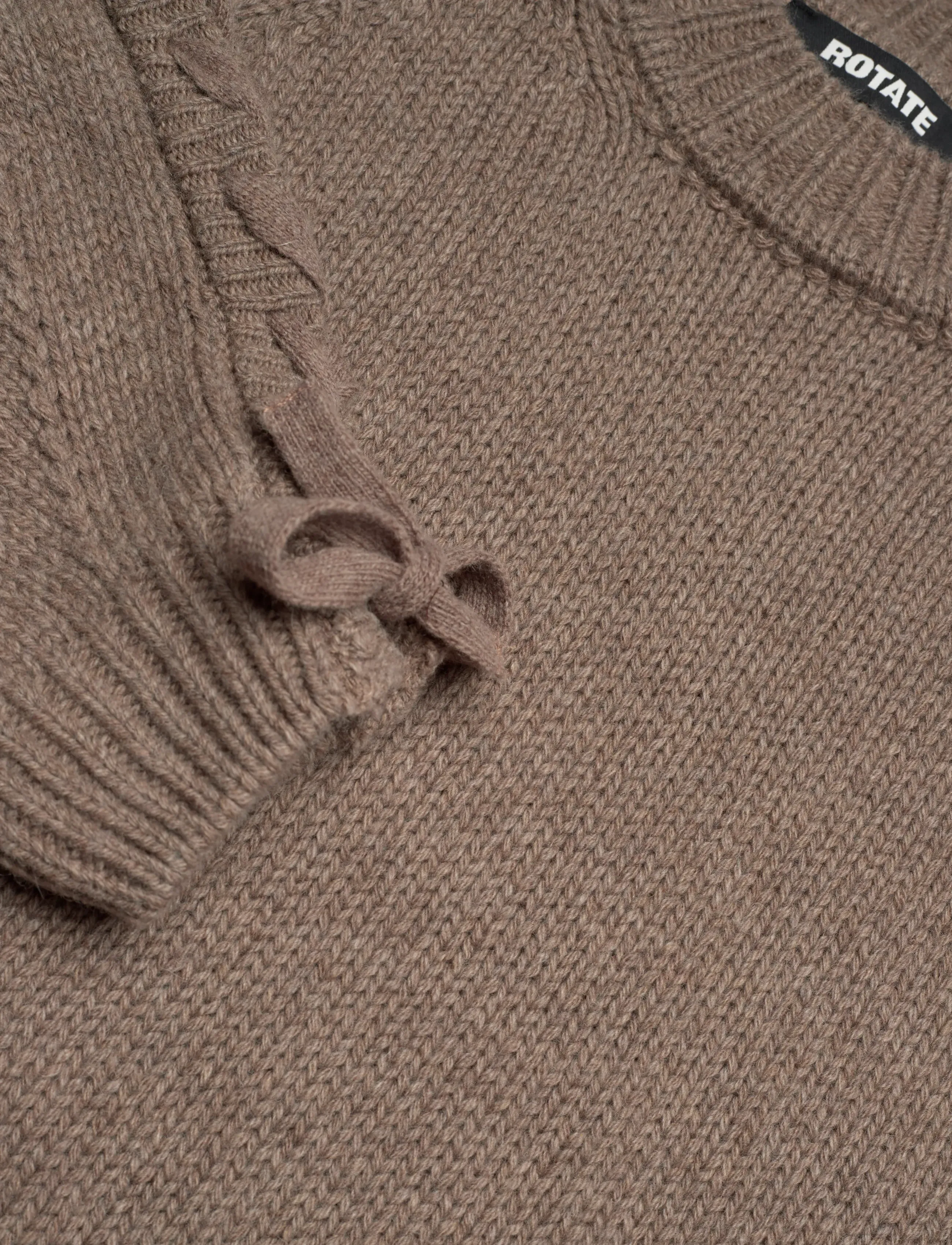 ROTATE - KNIT LACING JUMPER - kašmiir - fossil - 2