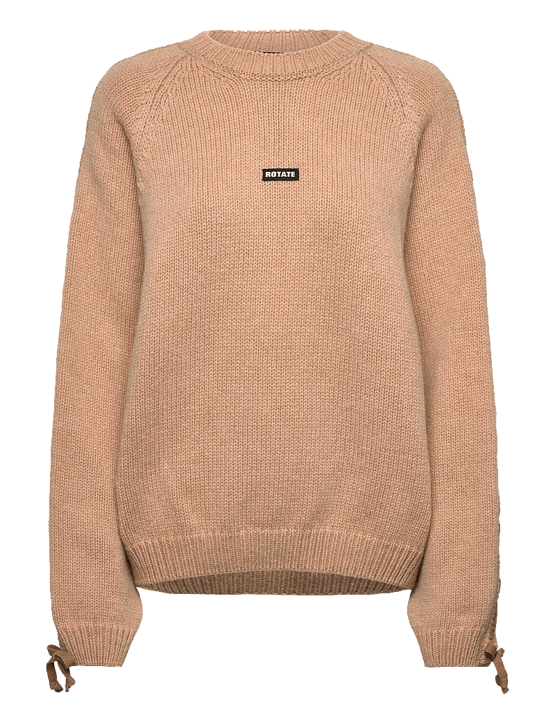 ROTATE Birger Christensen - KNIT LACING JUMPER - tröjor - nougat - 1