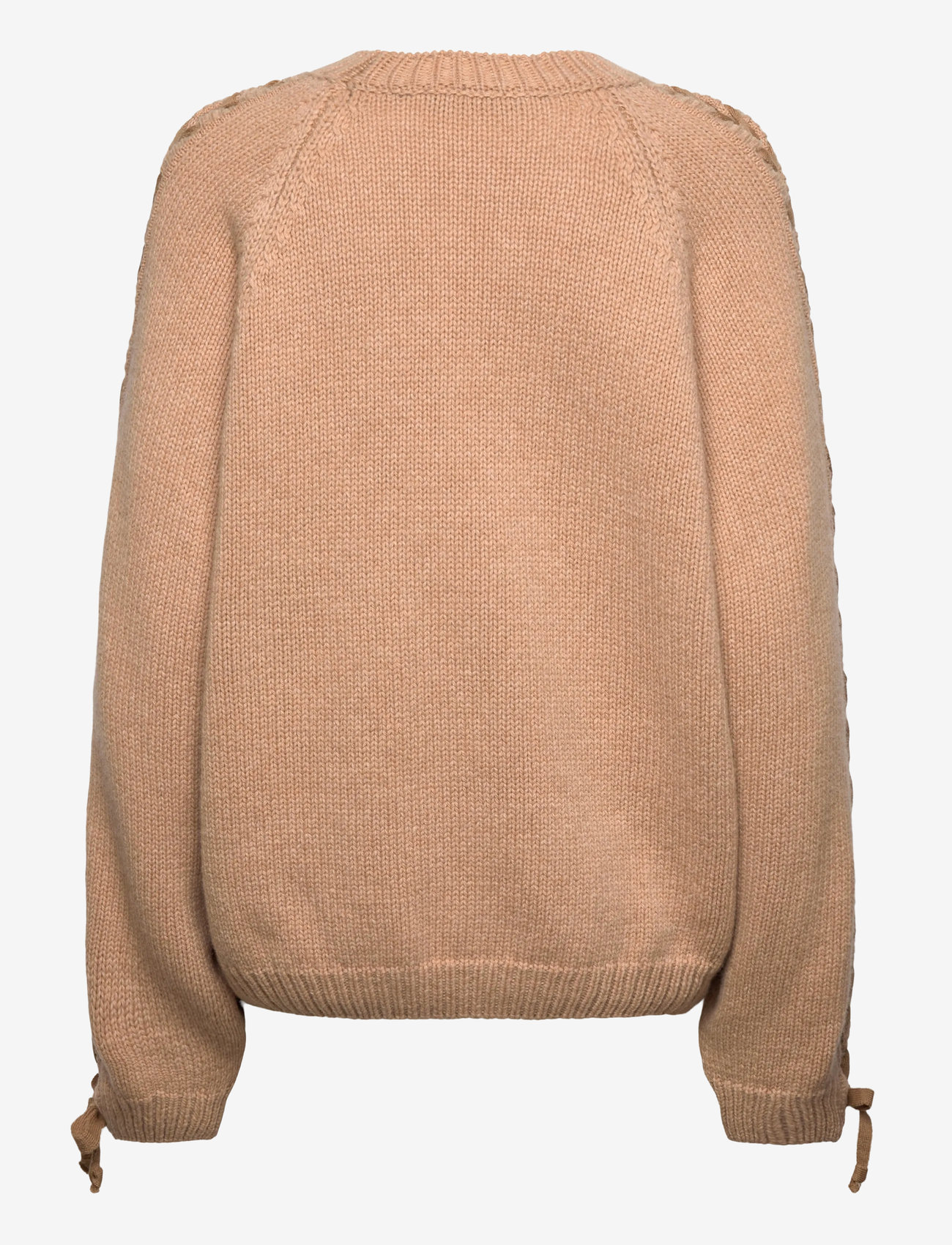 ROTATE Birger Christensen - KNIT LACING JUMPER - tröjor - nougat - 2