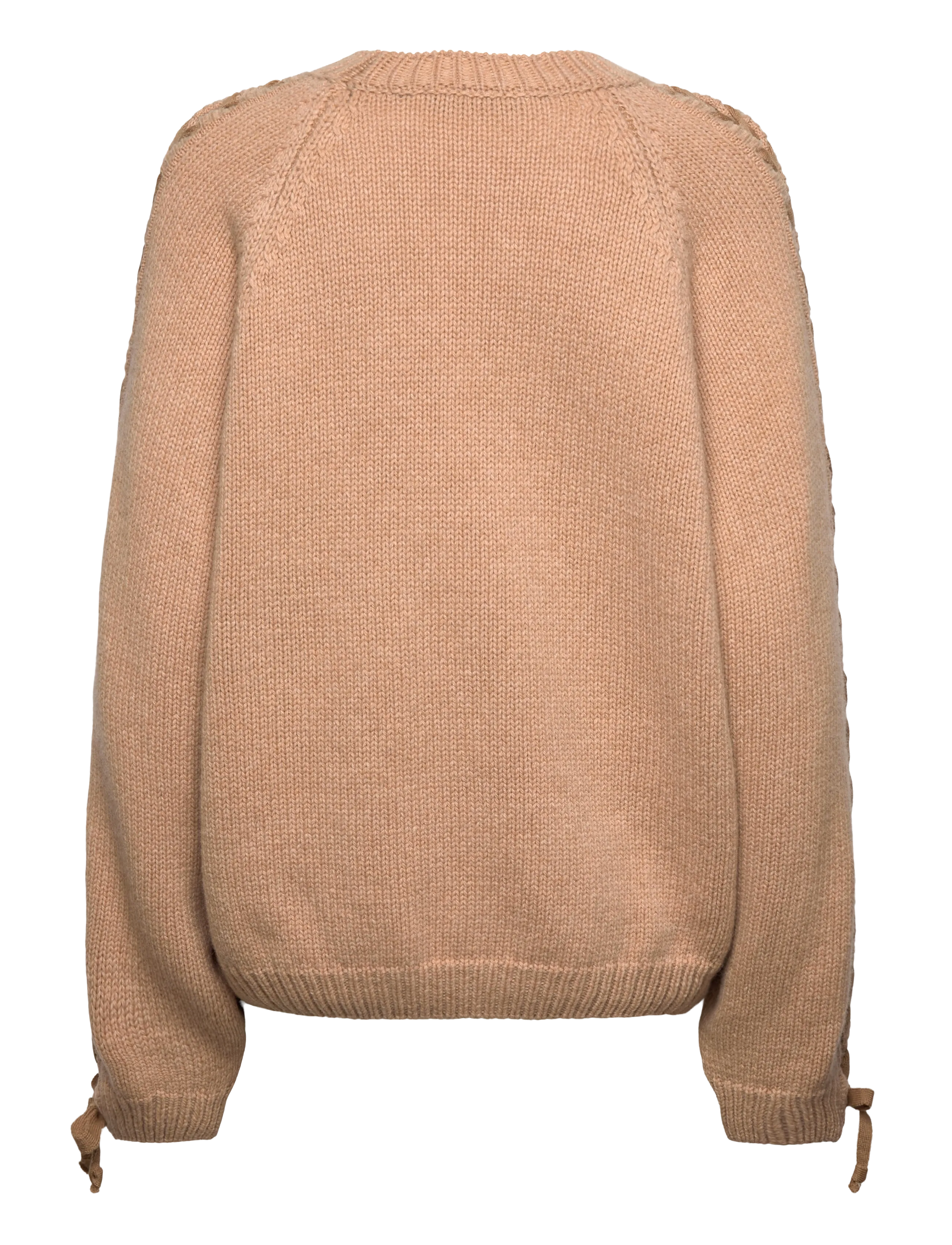 ROTATE - KNIT LACING JUMPER - nougat - 2