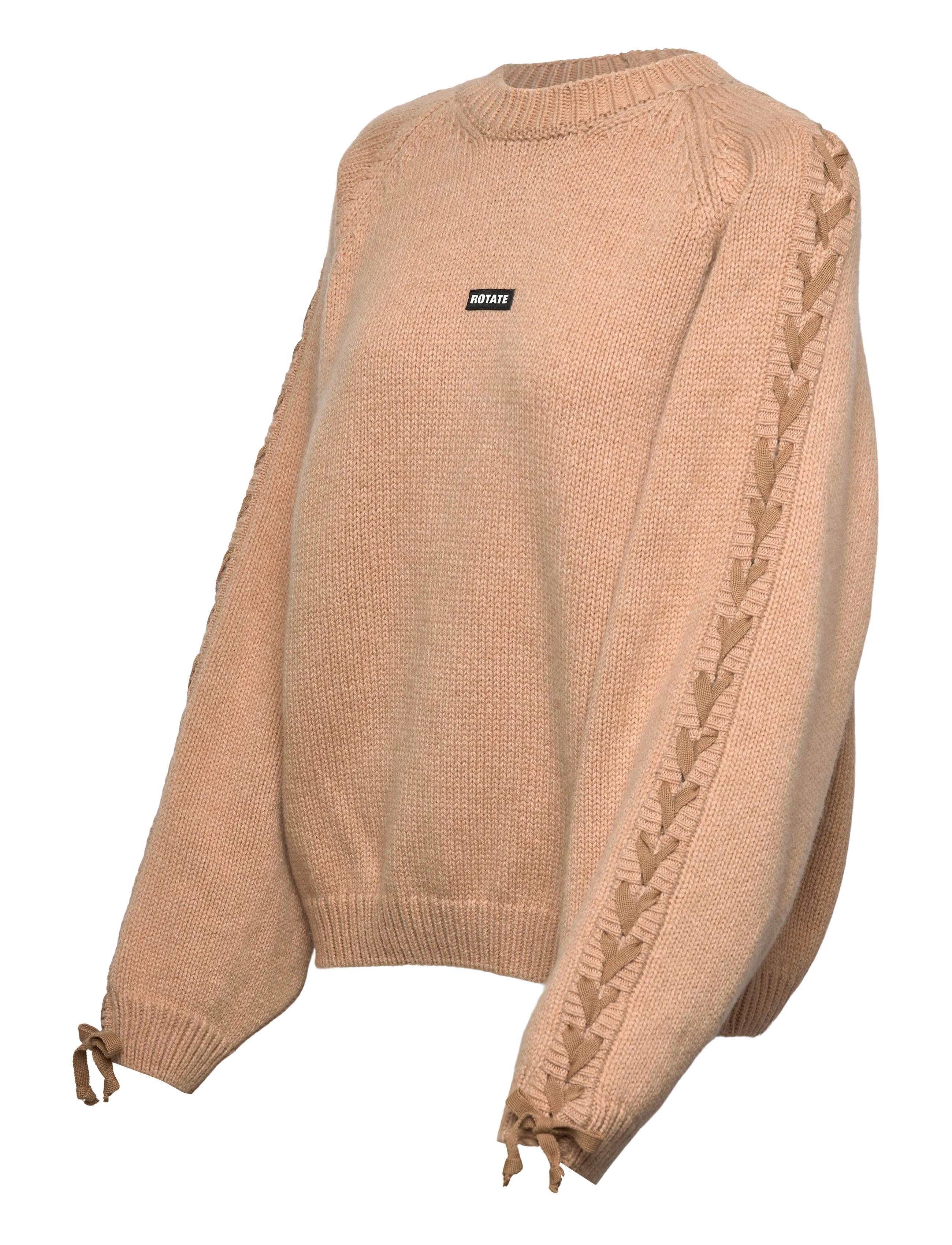 ROTATE - KNIT LACING JUMPER - nougat - 3