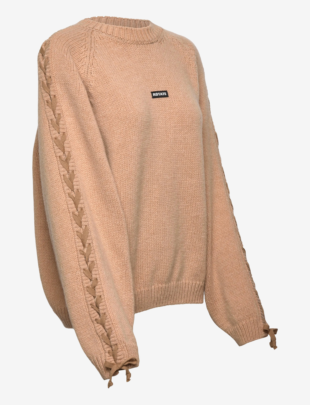 ROTATE Birger Christensen - KNIT LACING JUMPER - tröjor - nougat - 4