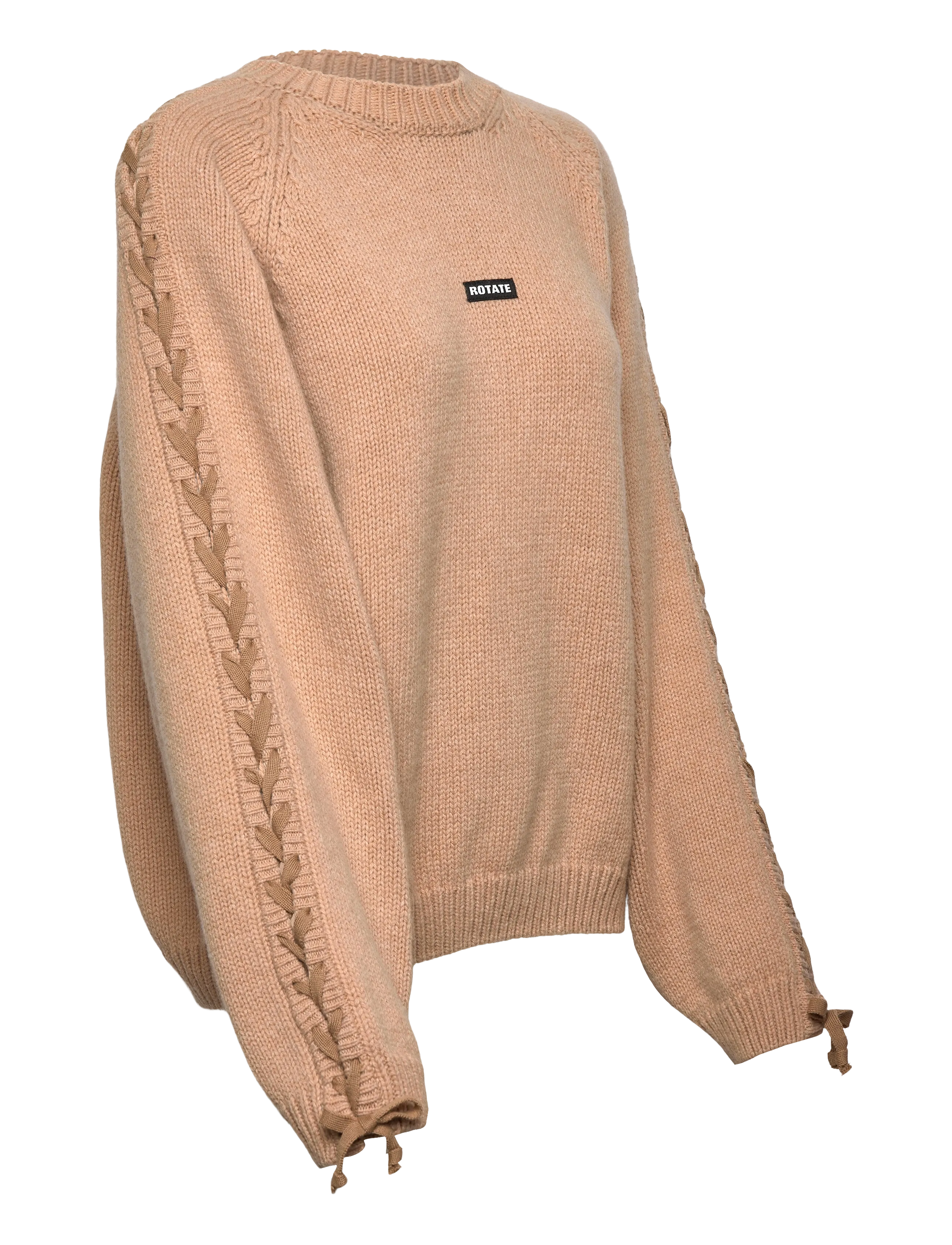ROTATE - KNIT LACING JUMPER - nougat - 4
