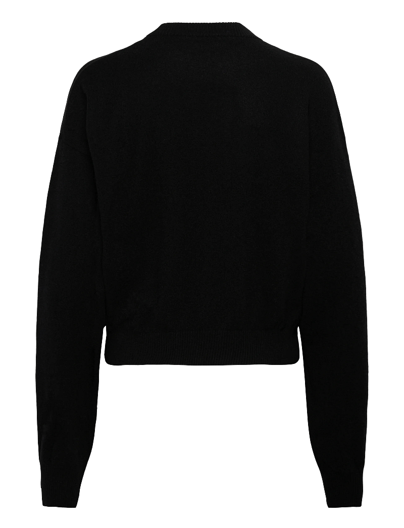 ROTATE - Basic Crewneck sweater - cashmere - black - 1