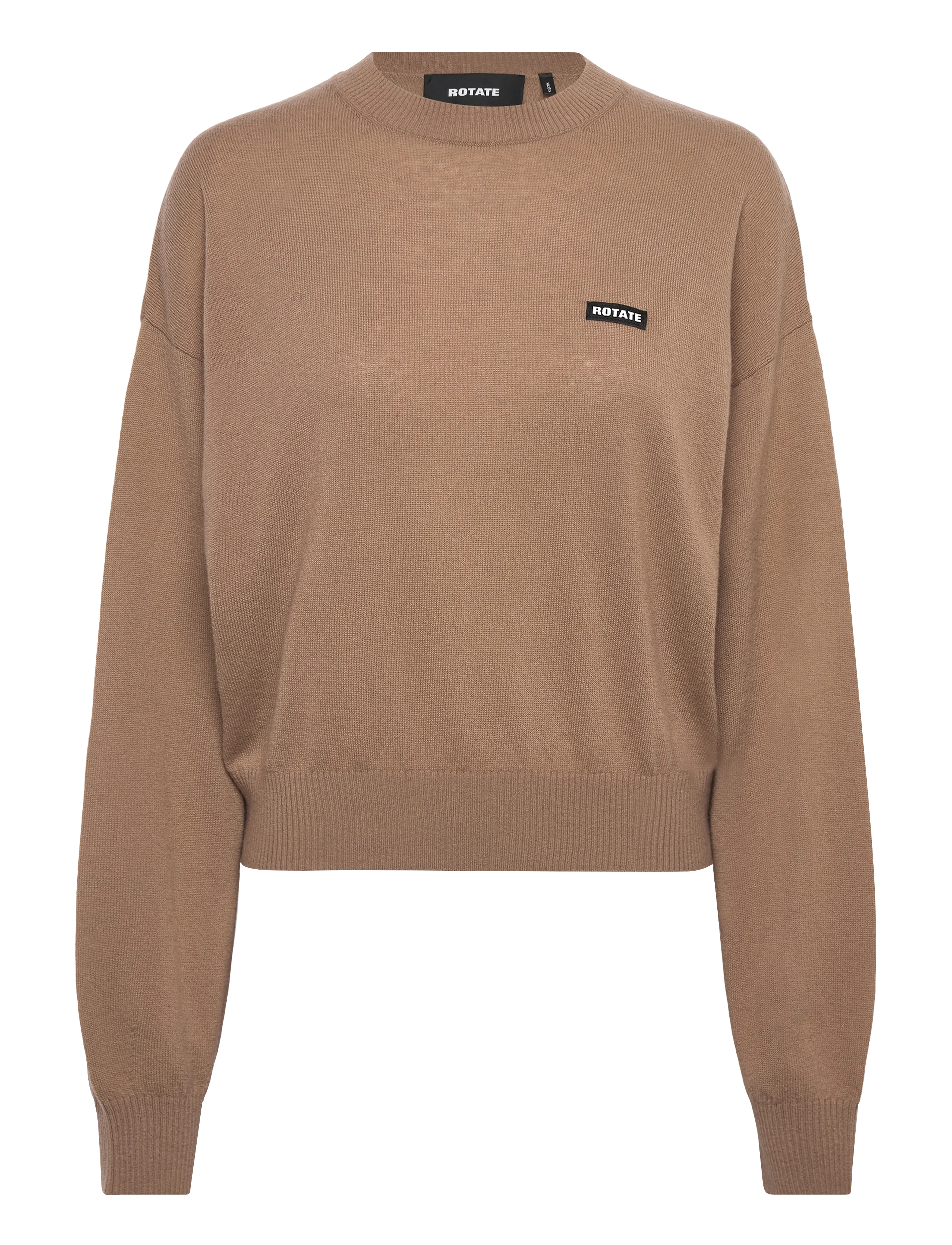 ROTATE Birger Christensen Basic Crewneck sweater - Kollektsioonid - PORTABELLA / brown