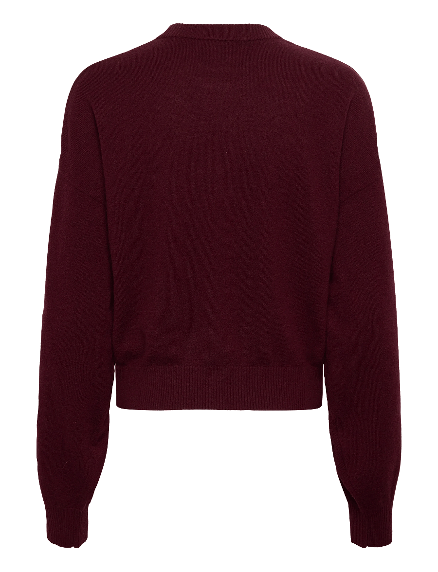 ROTATE - Basic Crewneck sweater - kašmirs - zinfandel - 2