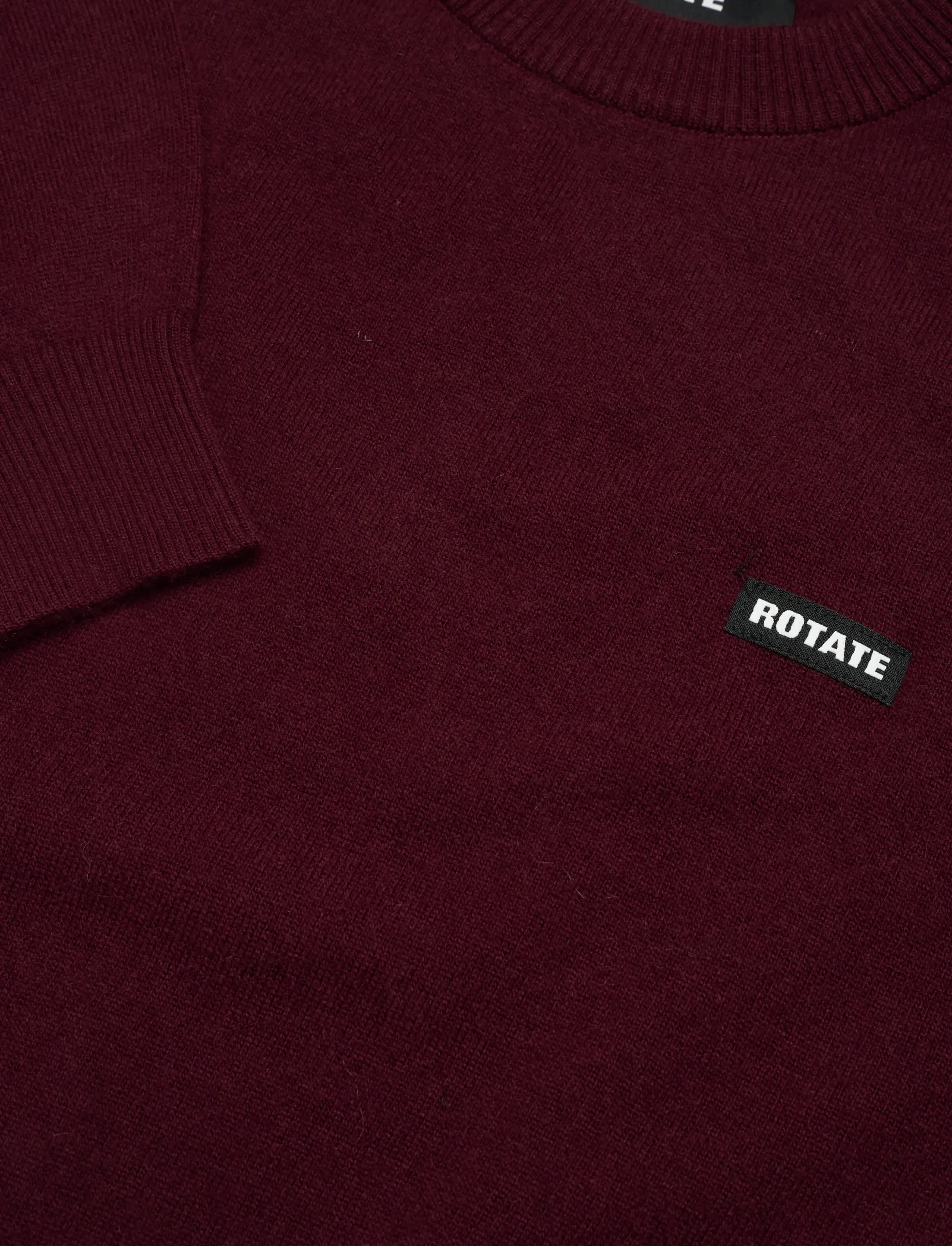 ROTATE - Basic Crewneck sweater - kašmirs - zinfandel - 5