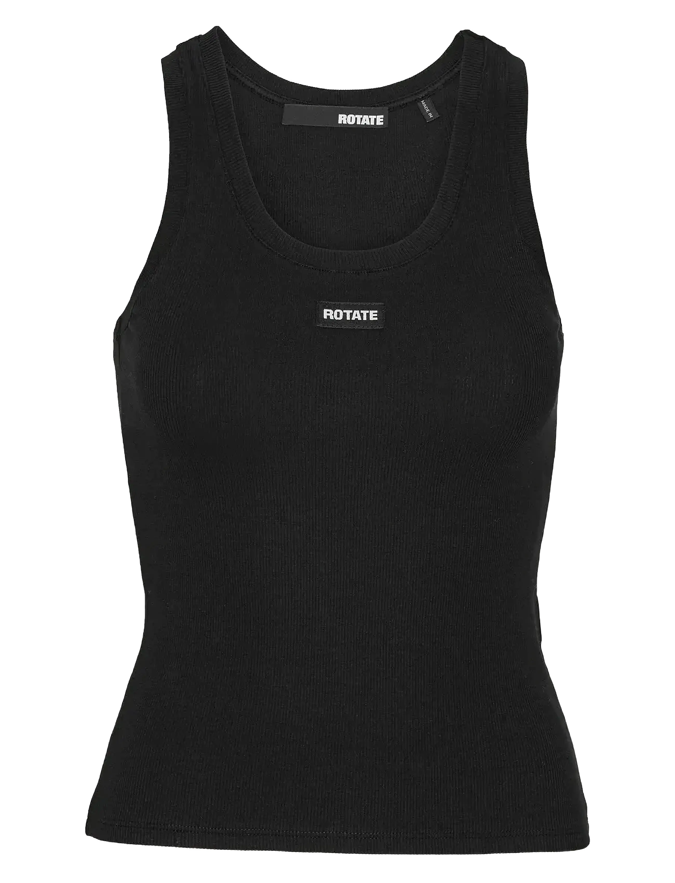 ROTATE BASIC TANK TOP - Ärmellose Tops - BLACK / black