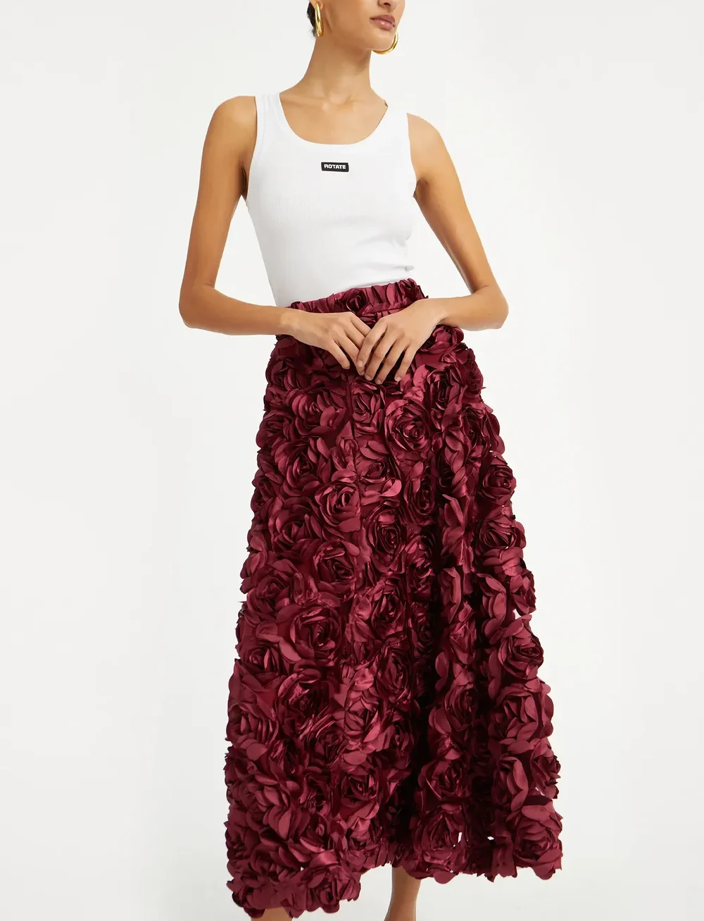 ROTATE Birger Christensen - BASIC TANK TOP - Ärmellose tops - bright white - 4