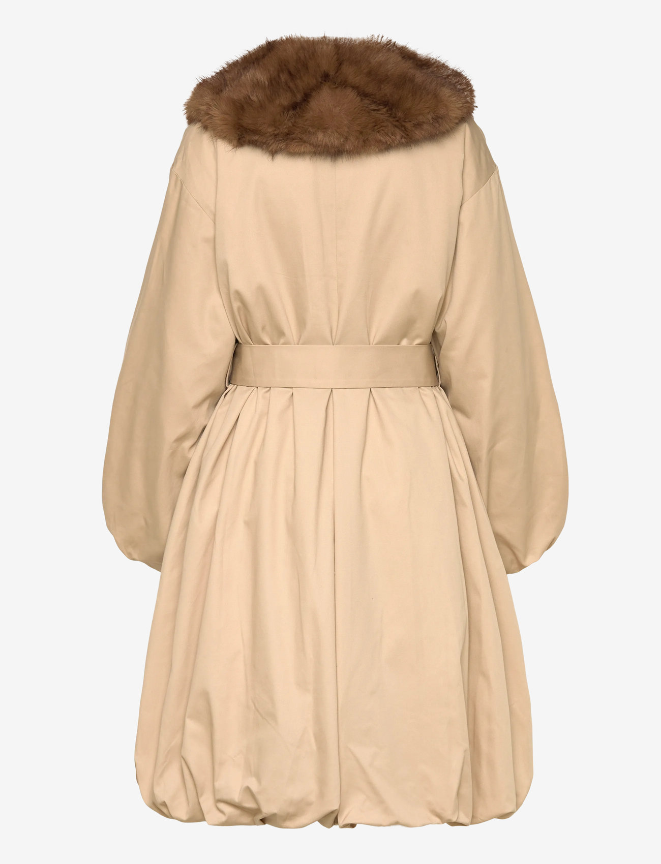 ROTATE Birger Christensen - FAUX FUR COLLAR COAT - light coats - cement - 2