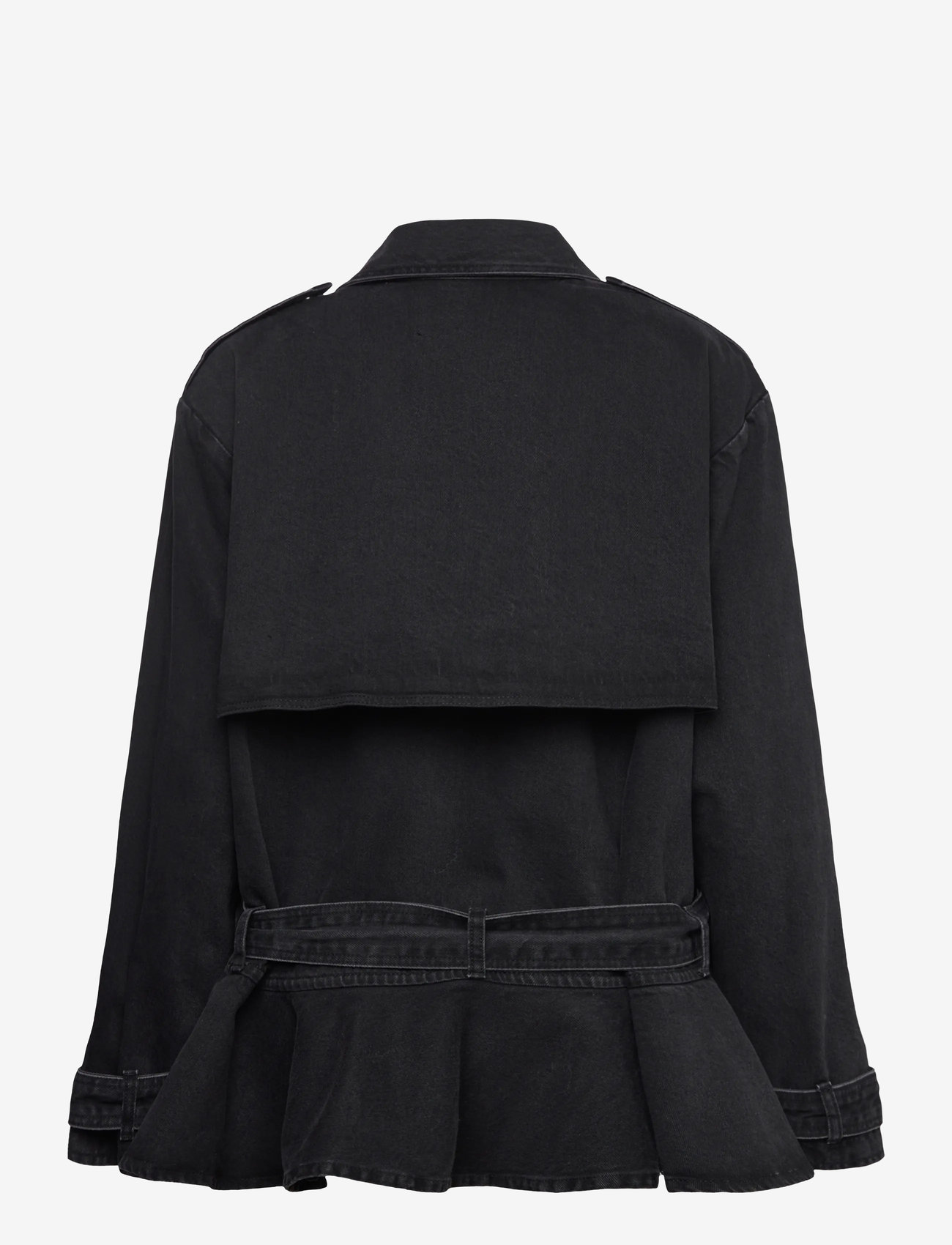 ROTATE Birger Christensen - DENIM BIKER JACKET - denimjakker - black denim - 2