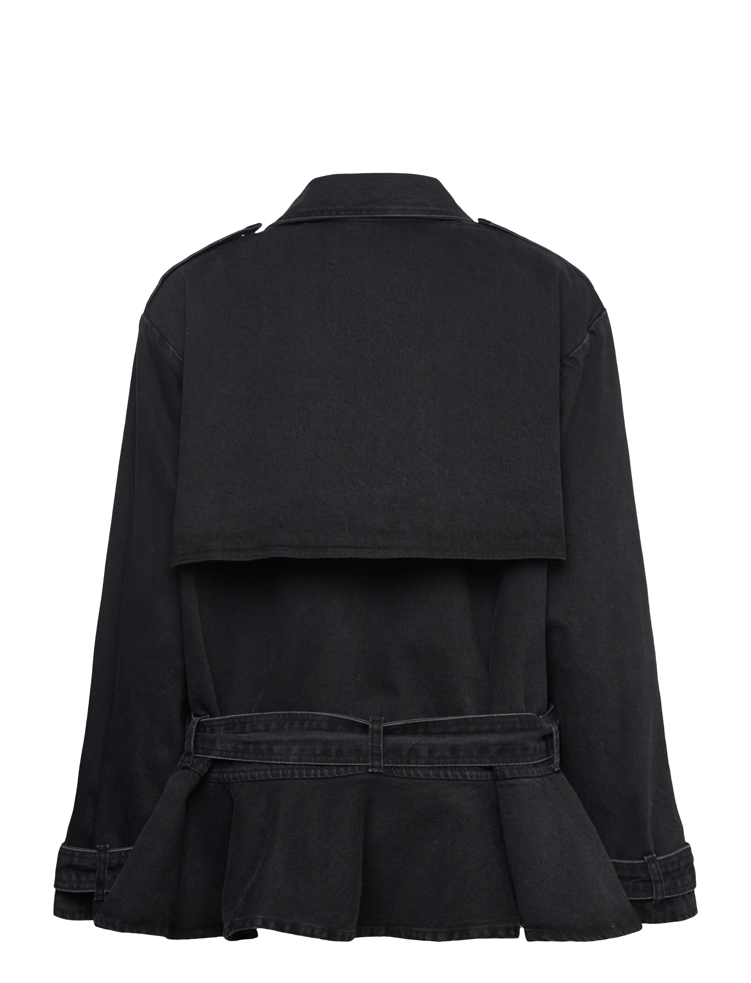 ROTATE - DENIM BIKER JACKET - vårjakker - black denim - 2