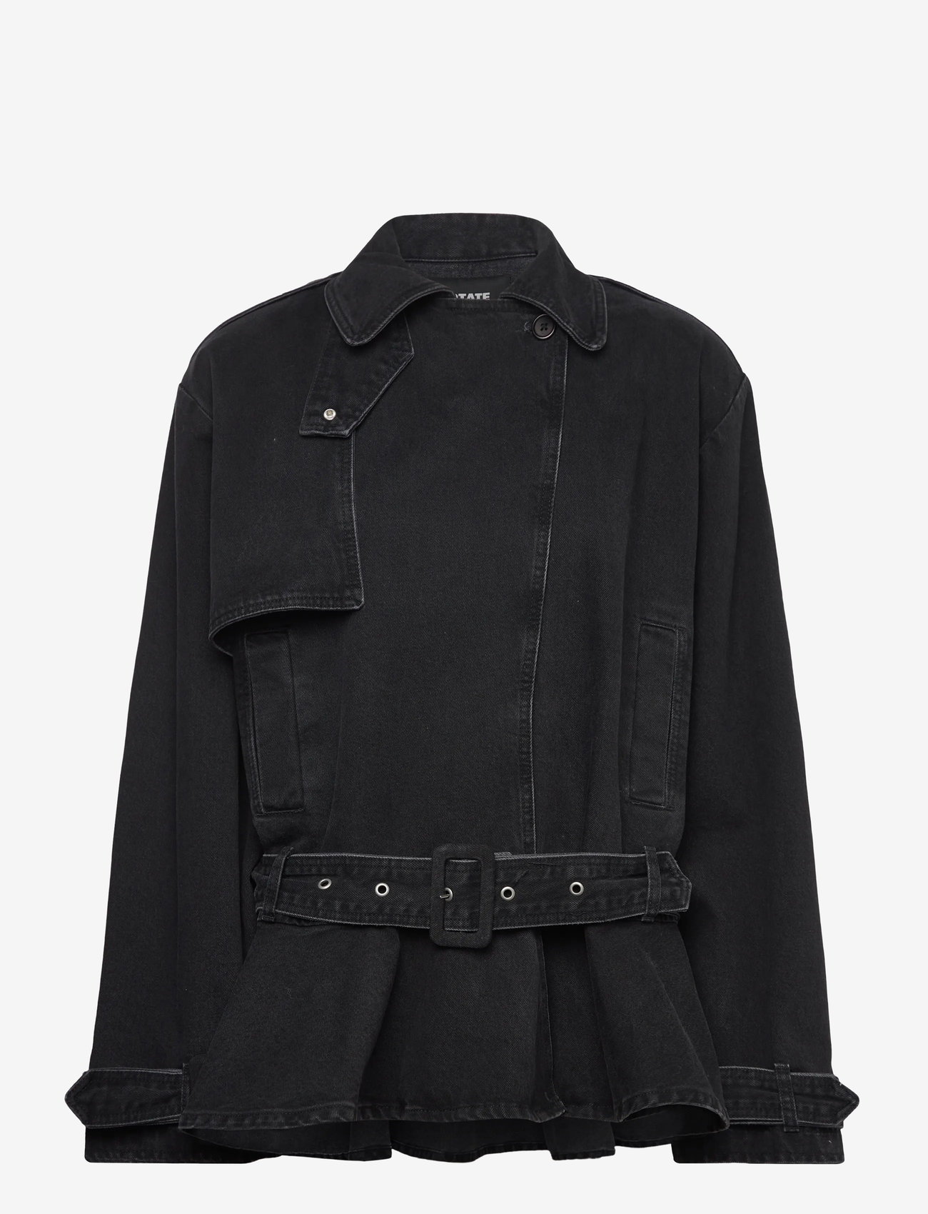 ROTATE Birger Christensen - DENIM BIKER JACKET - denimjakker - black denim - 3