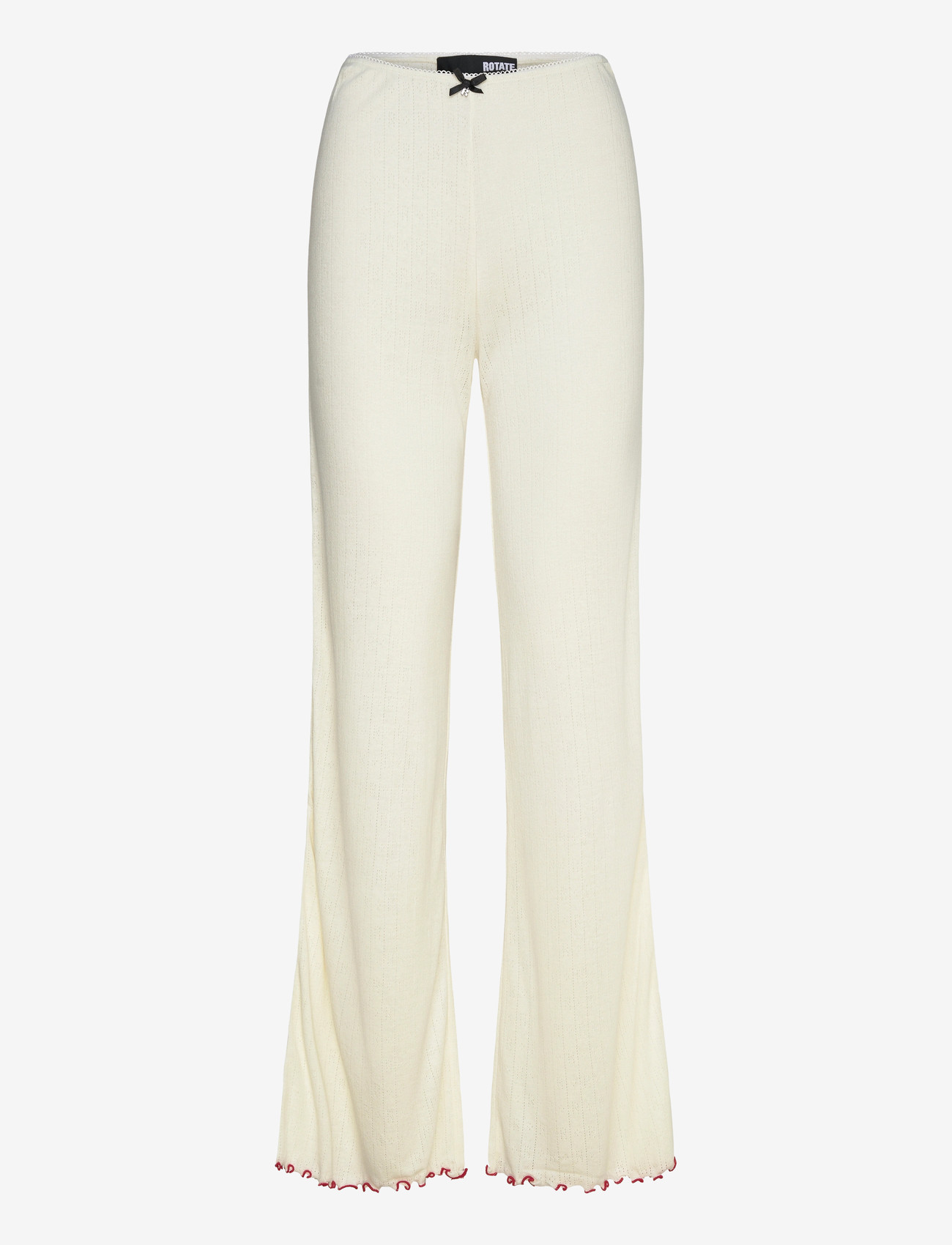 ROTATE - POINTELLE LOW LEGGINGS - flares - bright white - 0
