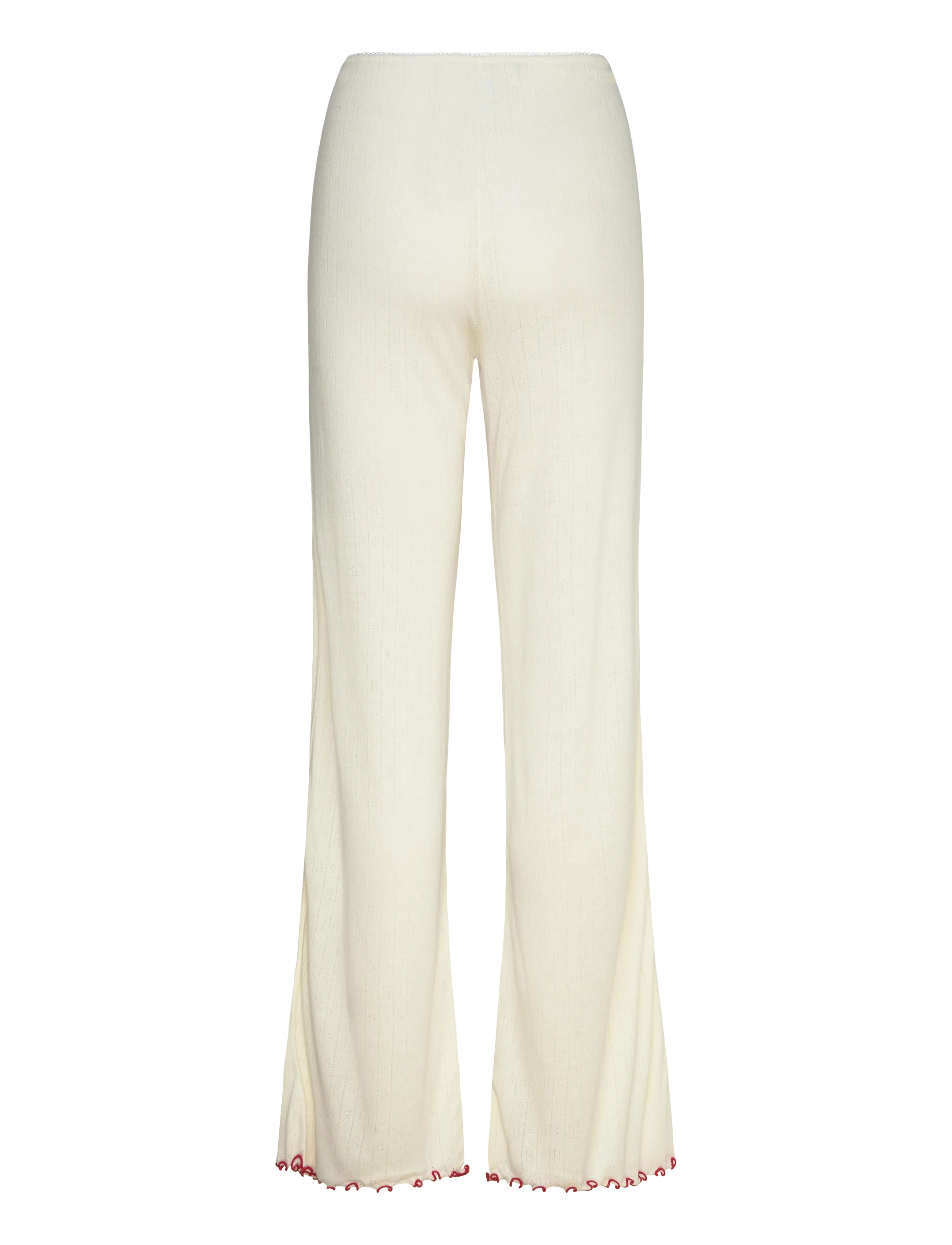 ROTATE - POINTELLE LOW LEGGINGS - schlaghose - bright white - 1
