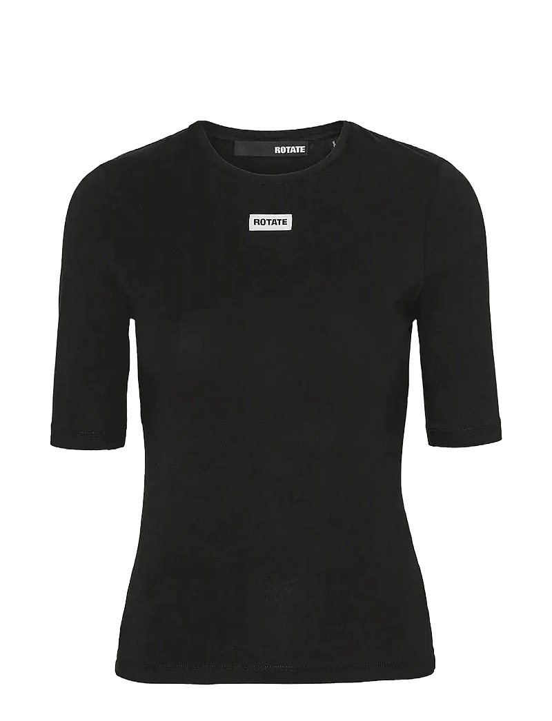 ROTATE Birger Christensen - SHORT SLEEVE T-SHIRT - t-särgid - black - 0