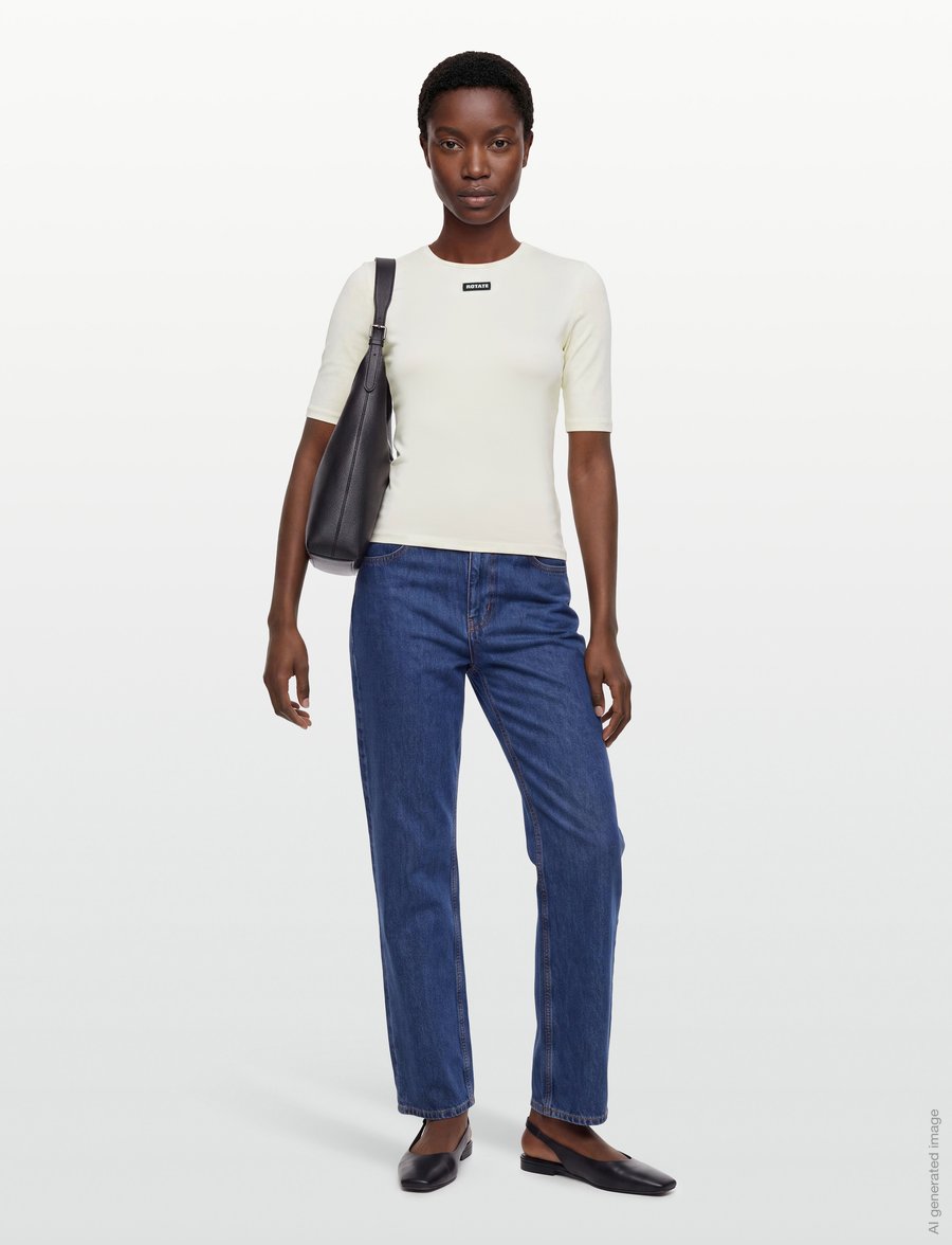 ROTATE - SHORT SLEEVE T-SHIRT - t-shirts - egret - 0