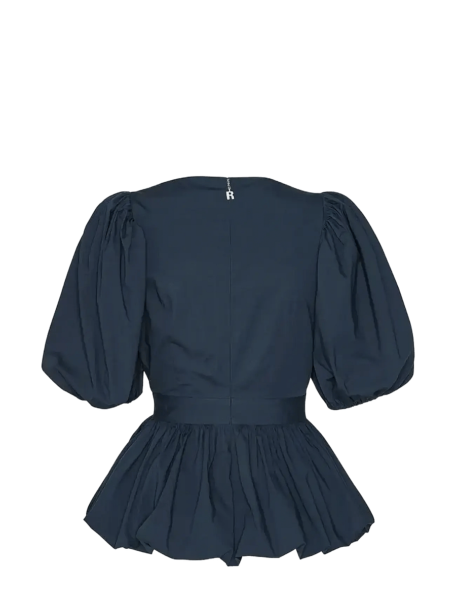 ROTATE - PUFF SLEEVE BUBBLE TOP - kortärmade blusar - navy blazer - 2