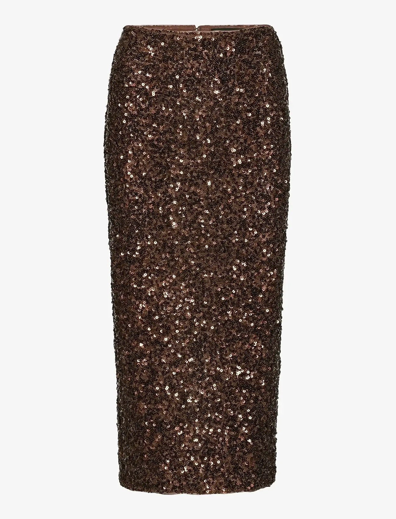 ROTATE Birger Christensen - SEQUIN PENCIL SKIRT - paillet nederdele - chicory coffee - 1