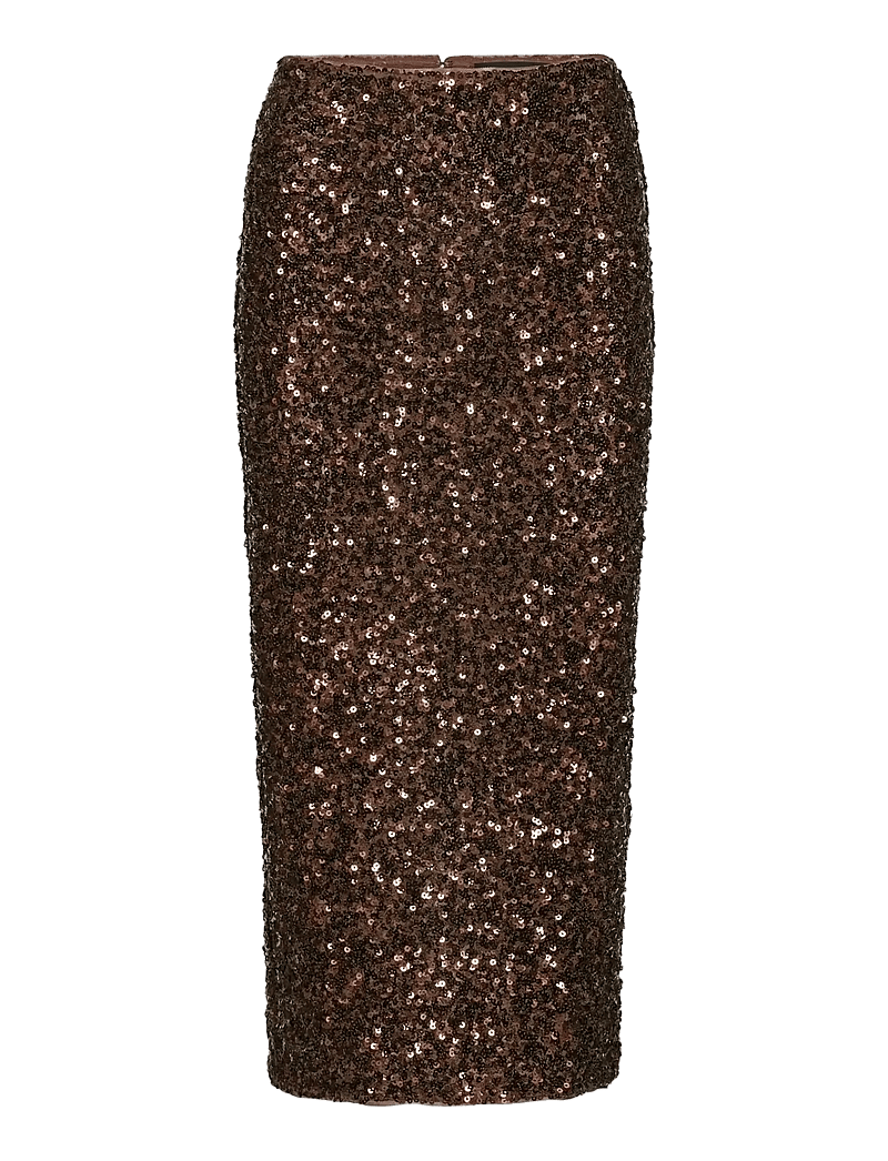 ROTATE Birger Christensen - SEQUIN PENCIL SKIRT - paillet nederdele - chicory coffee - 1