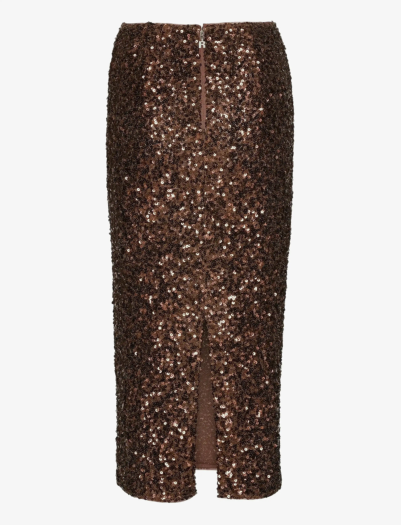 ROTATE Birger Christensen - SEQUIN PENCIL SKIRT - paillet nederdele - chicory coffee - 2
