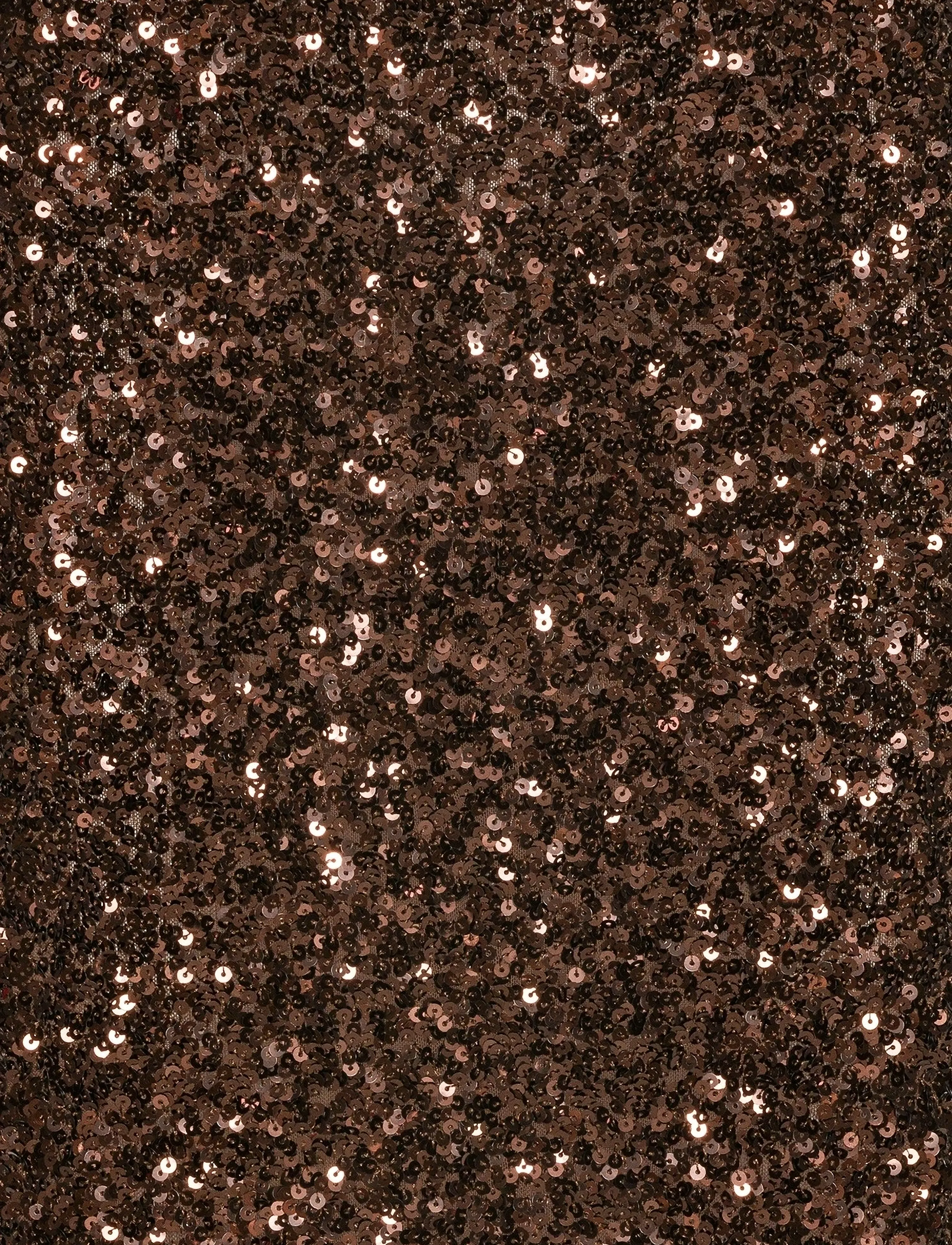 ROTATE - SEQUIN PENCIL SKIRT - sequin skirts - chicory coffee - 5