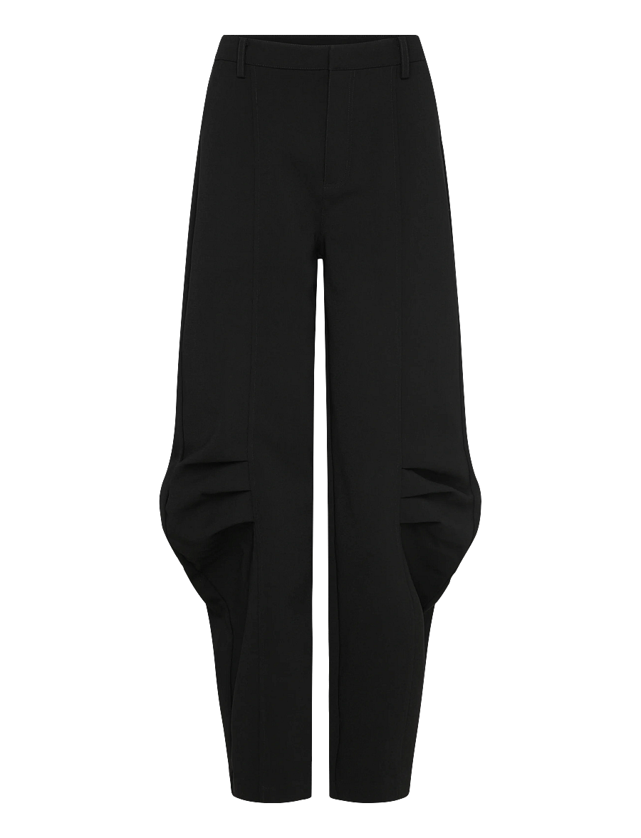 ROTATE - SUITING CARGO PANTS - pantalon barrel - black - 1
