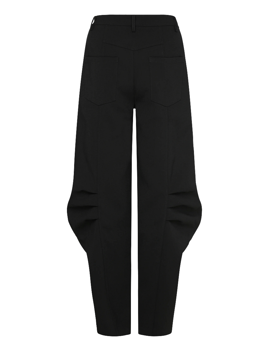 ROTATE - SUITING CARGO PANTS - pantalon barrel - black - 2