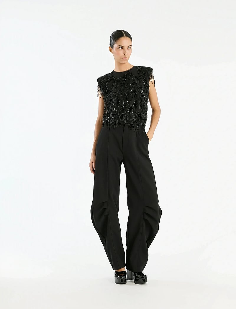 ROTATE Birger Christensen - SUITING CARGO PANTS - barrel-hosen - black - 0