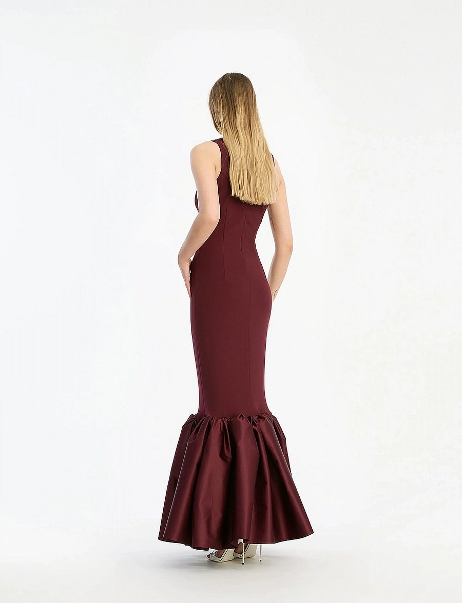 ROTATE - FITTED MAXI DRESS - evening dresses - zinfandel - 3