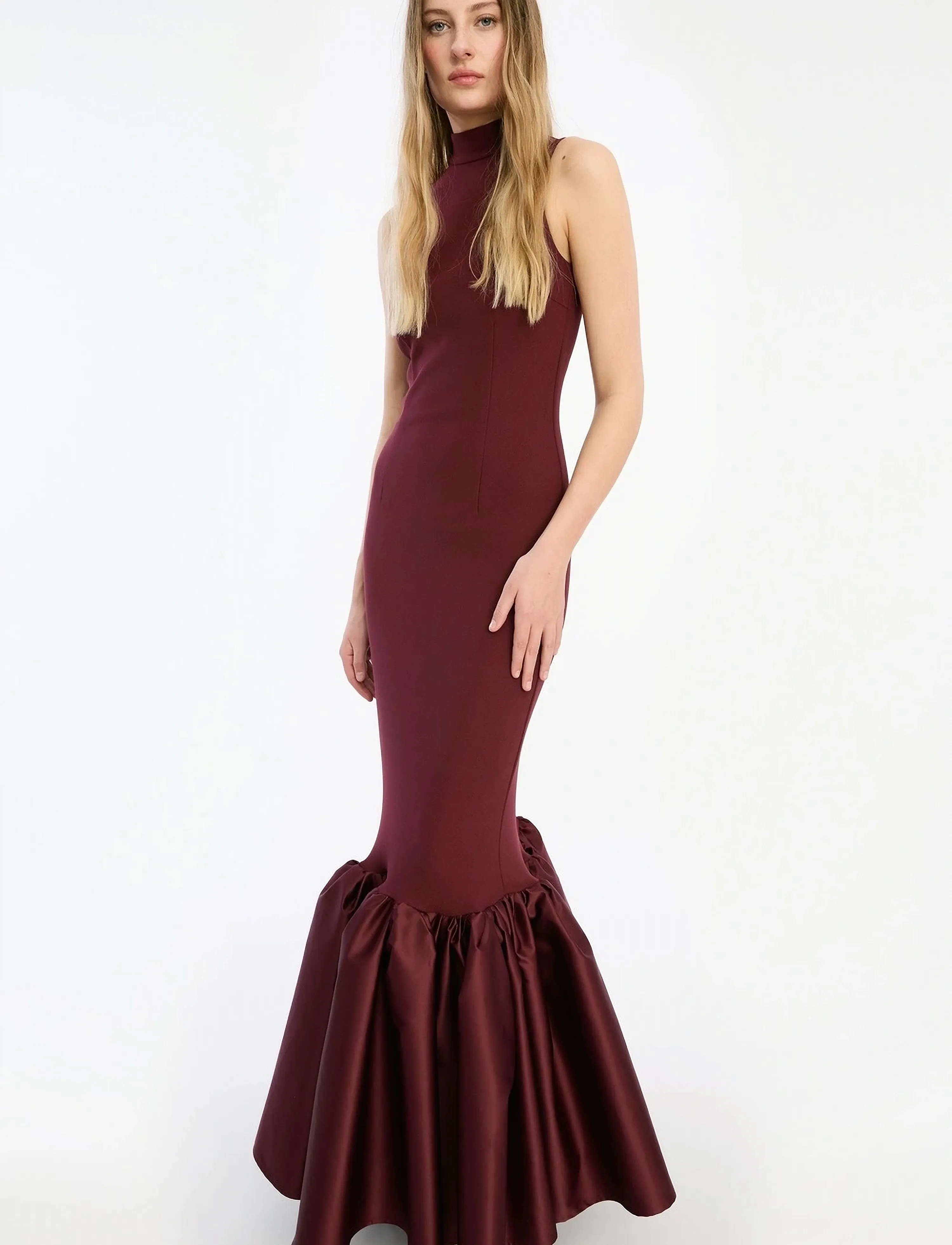 ROTATE - FITTED MAXI DRESS - evening dresses - zinfandel - 4