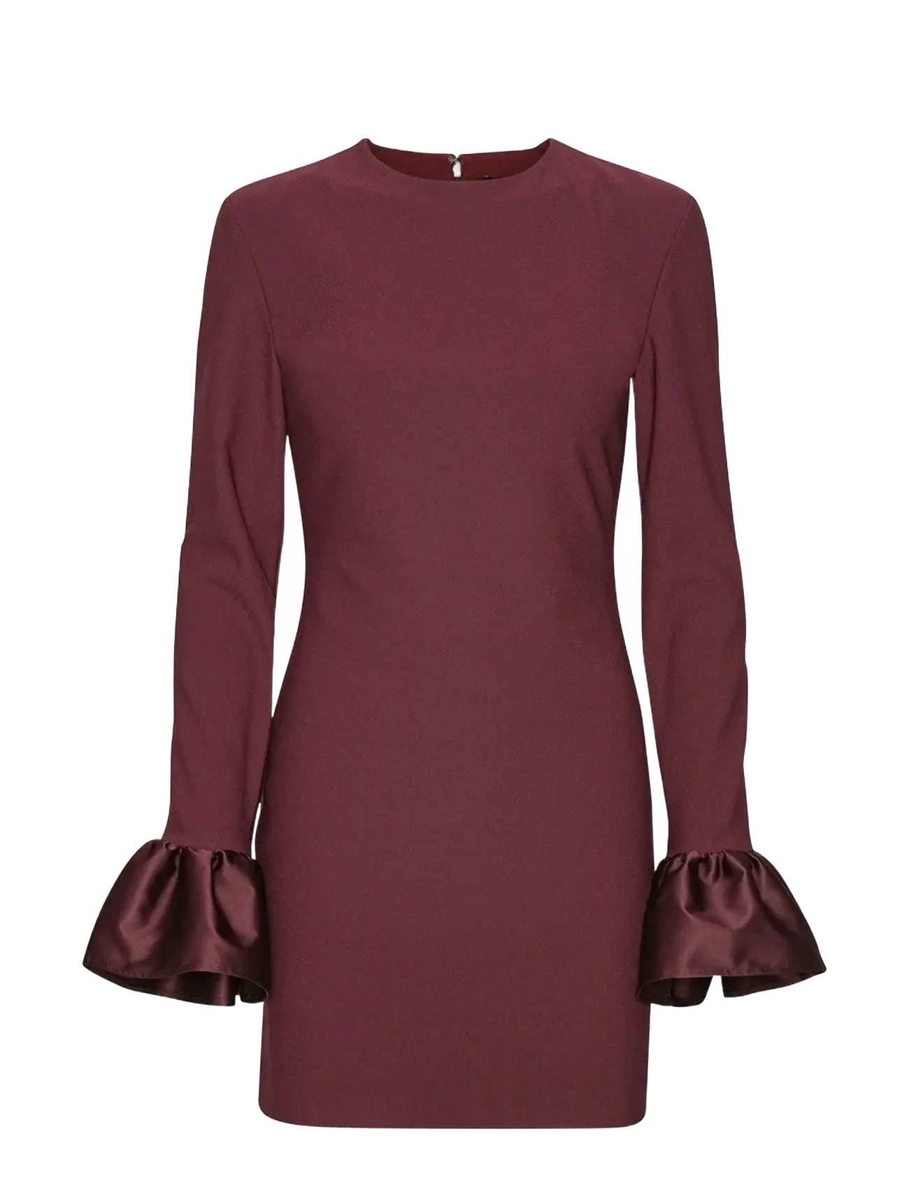 ROTATE FRILL SLEEVED MINI DRESS - Korte kjoler - ZINFANDEL / burgundy