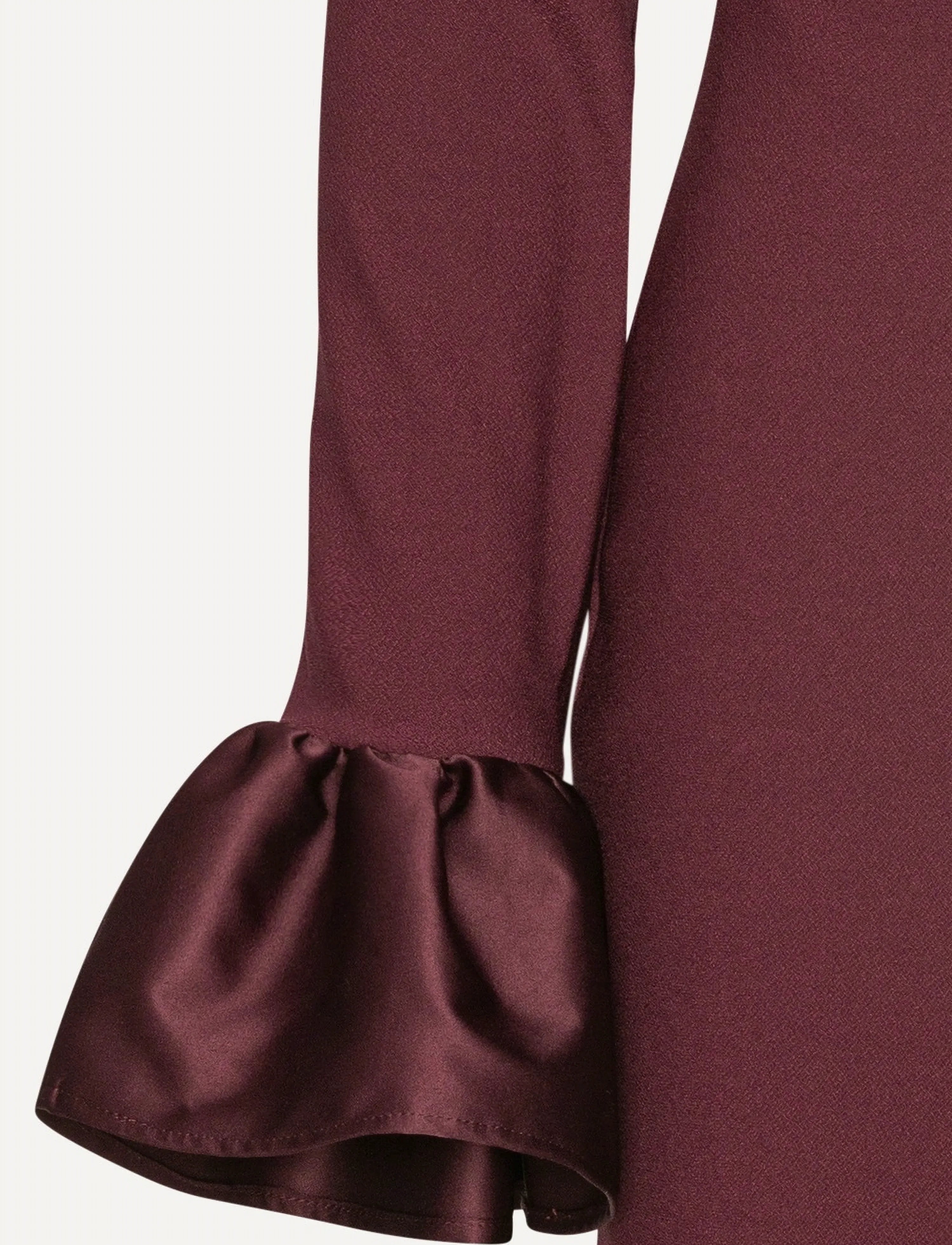 ROTATE - FRILL SLEEVED MINI DRESS - festkjoler - zinfandel - 5