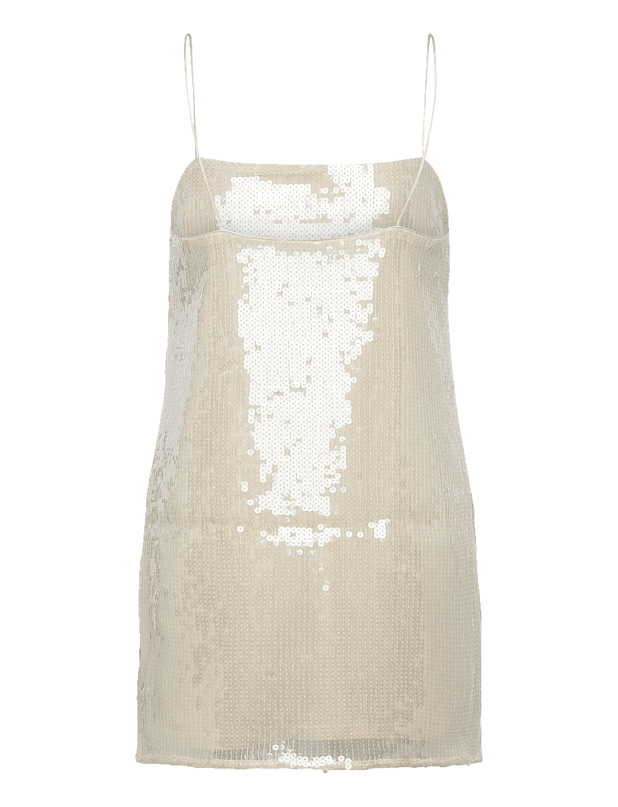 ROTATE - SEQUIN MINI DRESS - egret - 1