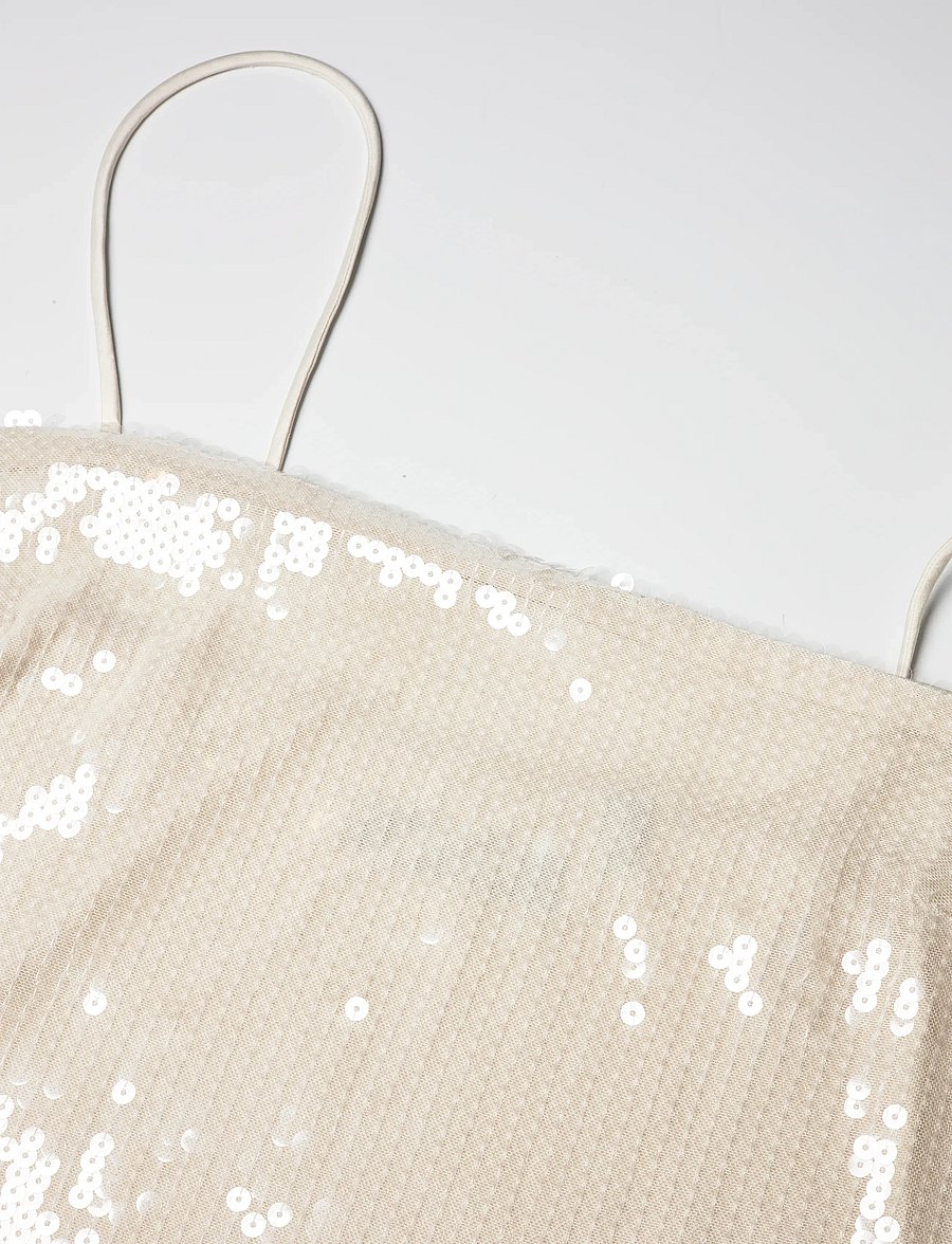 ROTATE - SEQUIN MINI DRESS - egret - 2