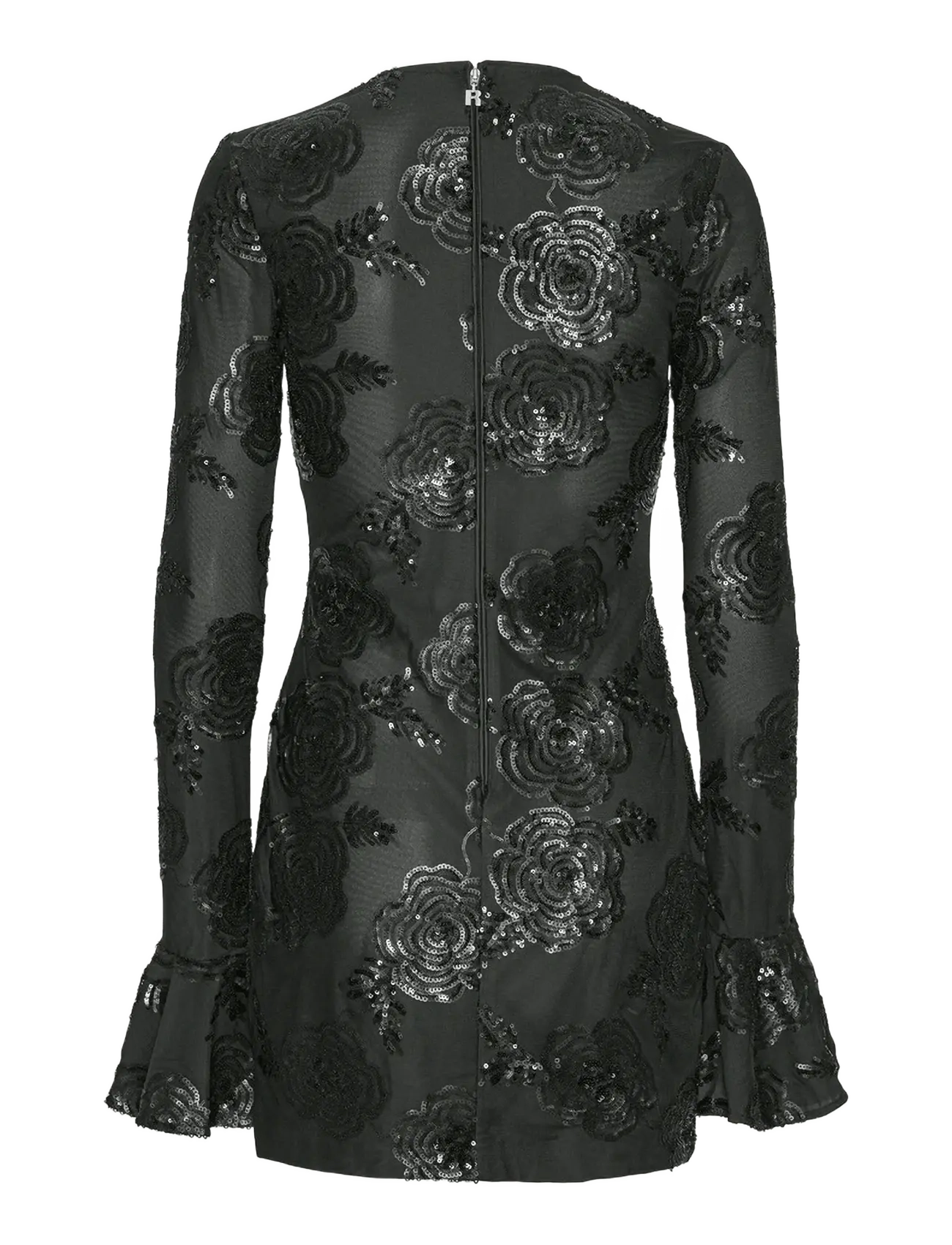 ROTATE - SEQUINS LS MINI DRESS - cocktailkleider - black - 2