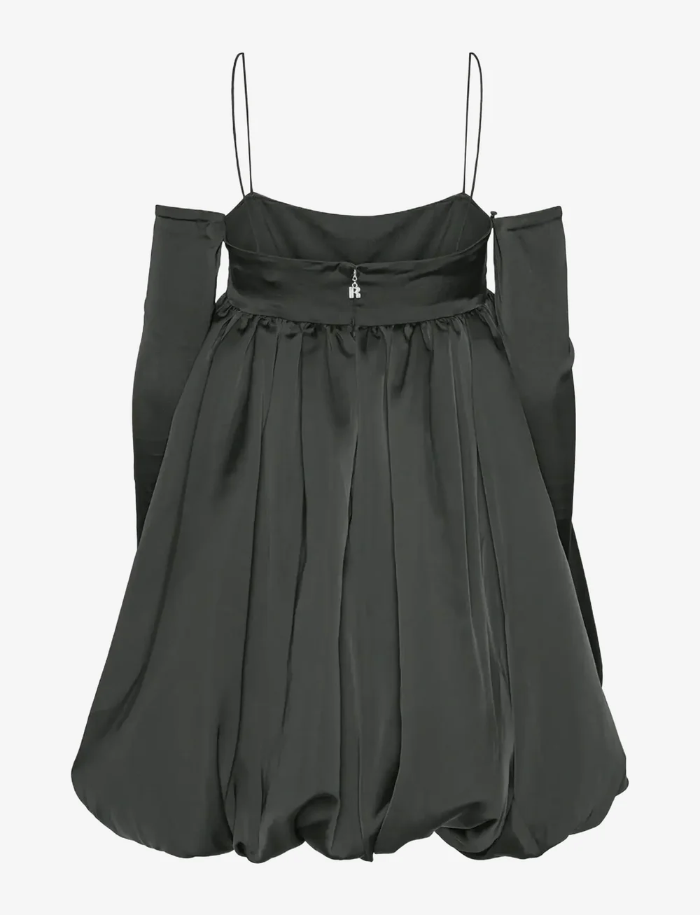 ROTATE Birger Christensen - SATIN LS BUBBLE DRESS - party dresses - black - 2