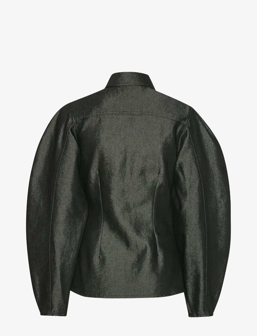 ROTATE Birger Christensen - DENIM FITTED SHIRT - langärmlige hemden - black - 2