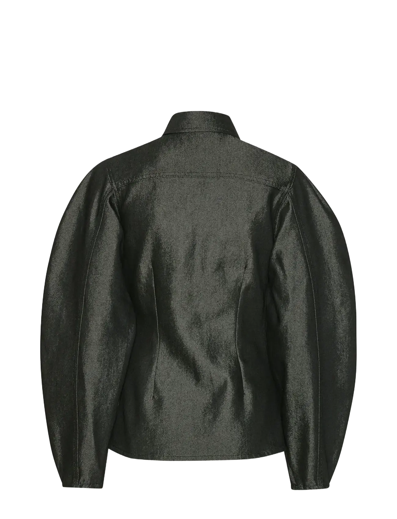 ROTATE - DENIM FITTED SHIRT - jeanshemden - black - 2