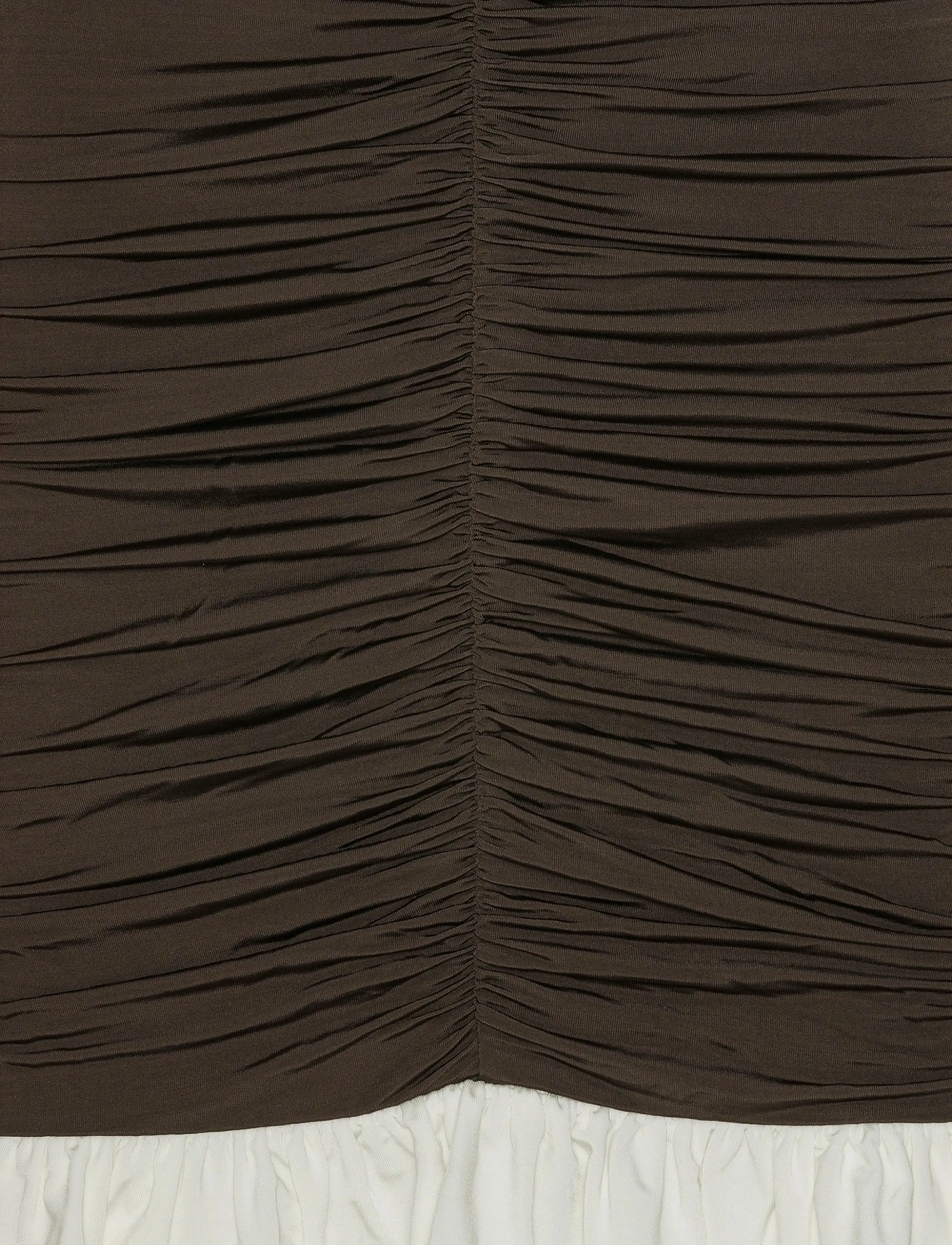 ROTATE - MINI RUCHED LS DRESS - kokteilikleidid - chicory coffee comb. - 5