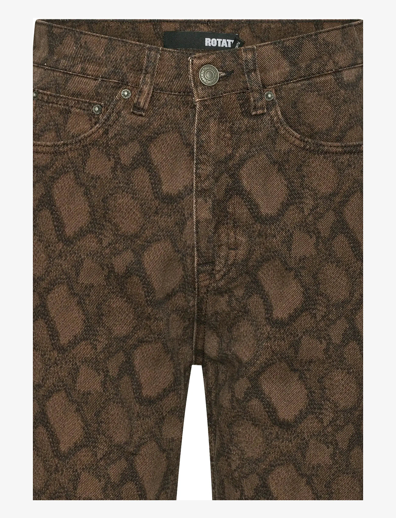 ROTATE Birger Christensen - PRINTED STRAIGHT JEANS - straight jeans - taupe gray comb. - 3