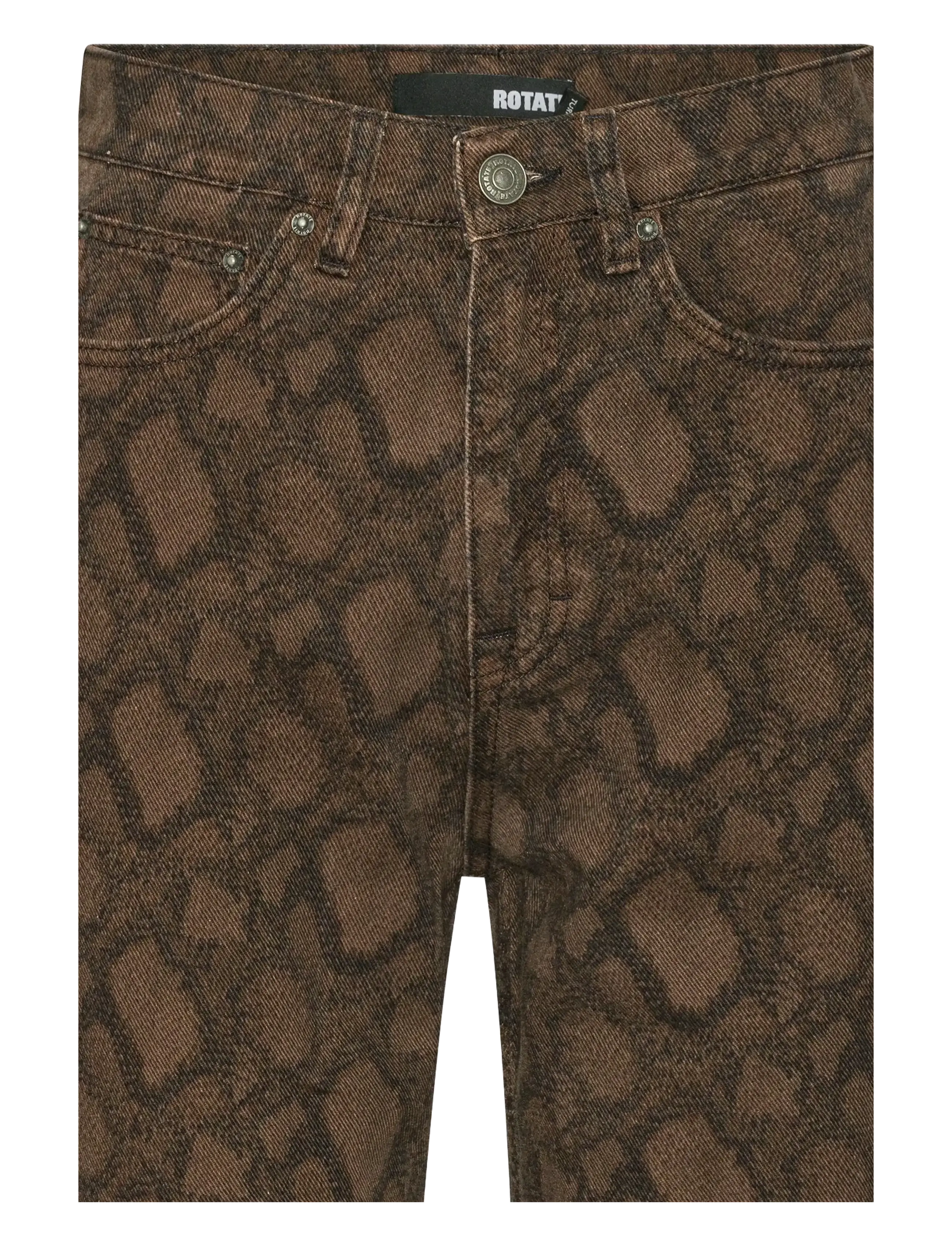 ROTATE - PRINTED STRAIGHT JEANS - straight jeans - taupe gray comb. - 3