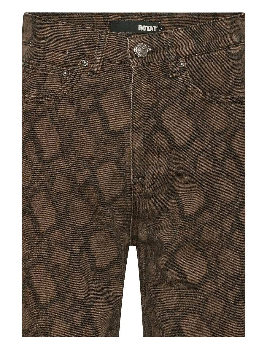 ROTATE - PRINTED STRAIGHT JEANS - straight jeans - taupe gray comb. - 3