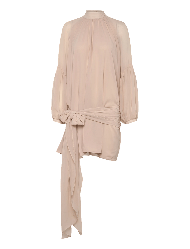 ROTATE - CHIFFON STRAP TIE DRESS - vakarinės suknelės - nougat - 1