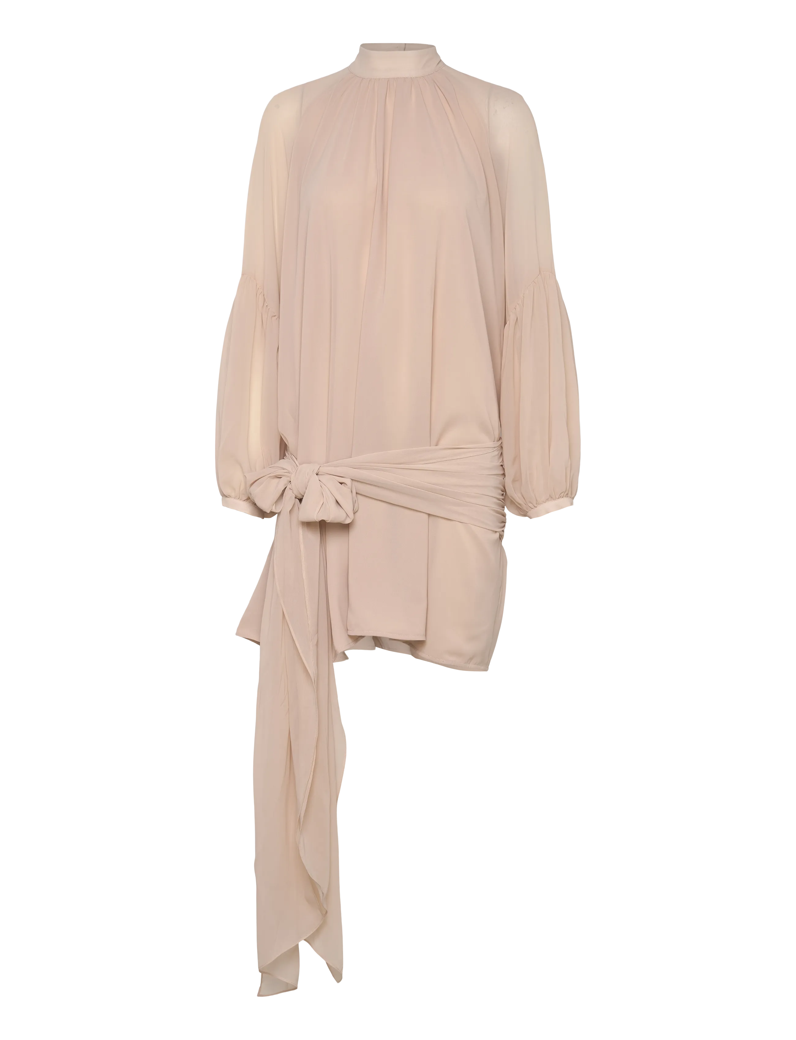 ROTATE - CHIFFON STRAP TIE DRESS - festklänningar - nougat - 1