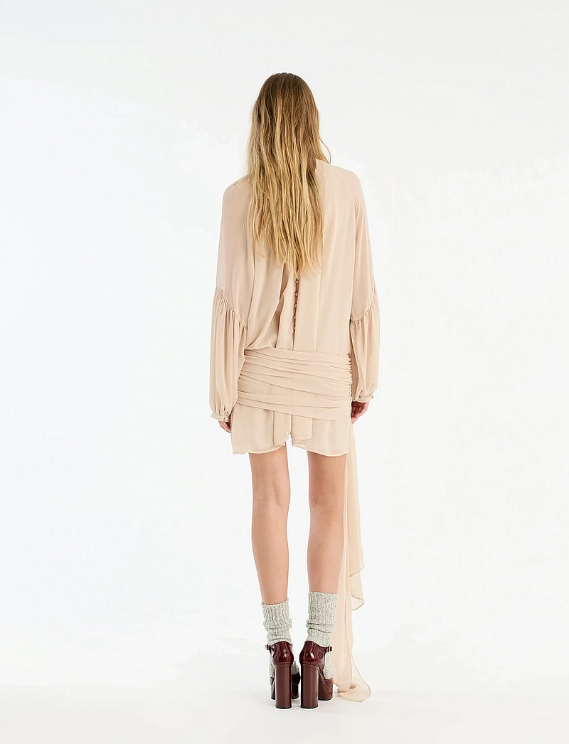 ROTATE - CHIFFON STRAP TIE DRESS - vakarinės suknelės - nougat - 3